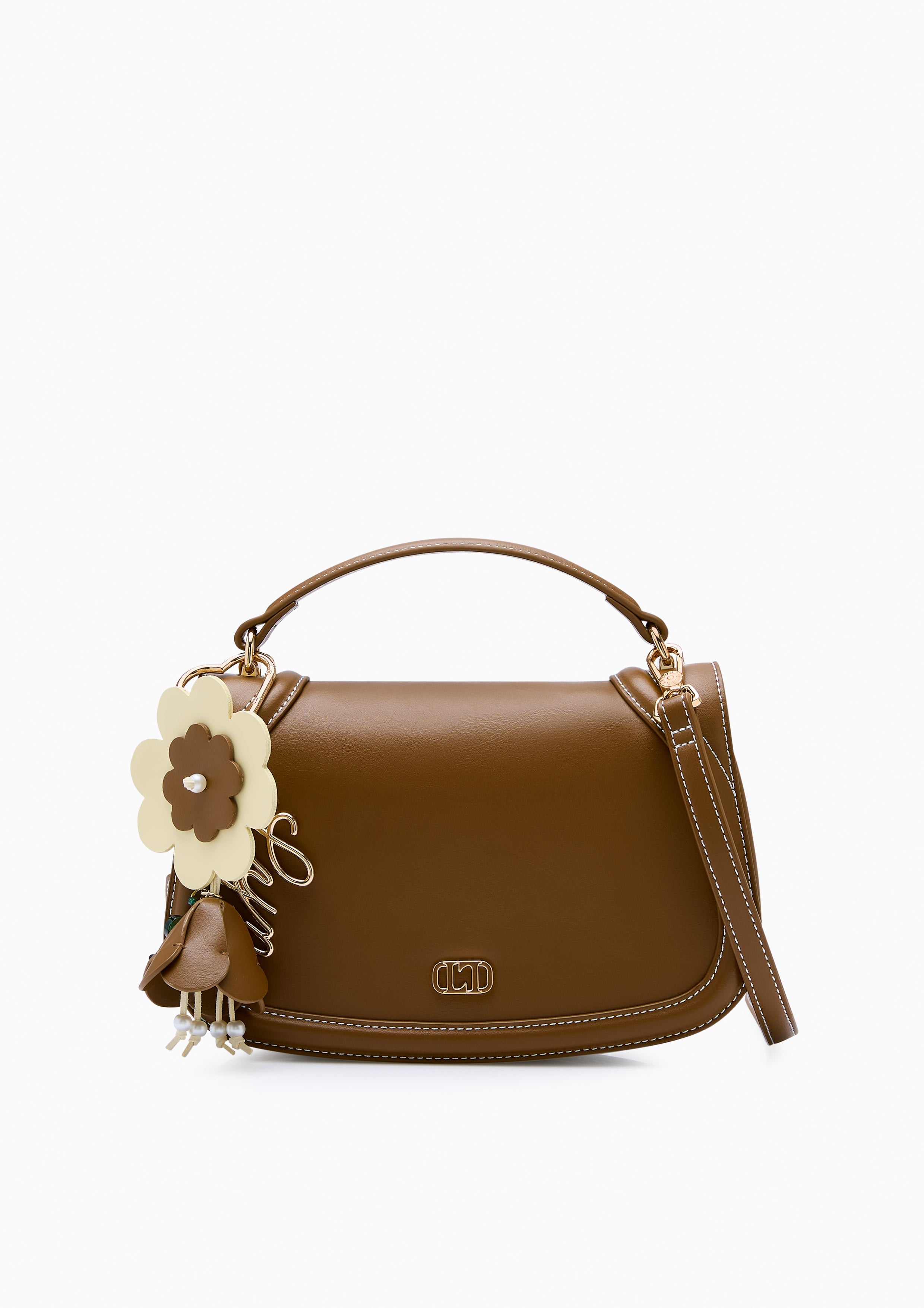 Gardenia Top Handle Bag Brown