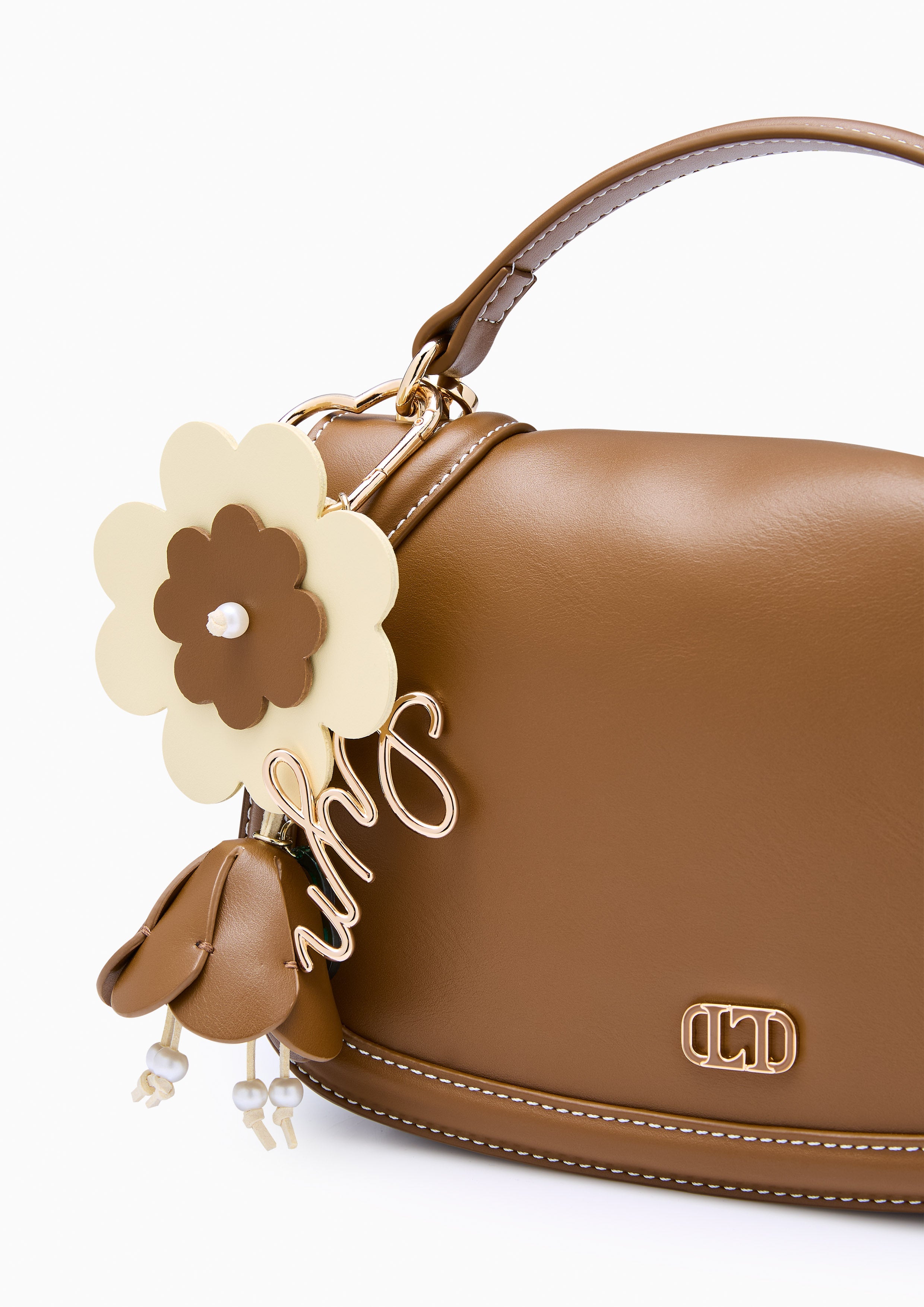 Gardenia Top Handle Bag Brown