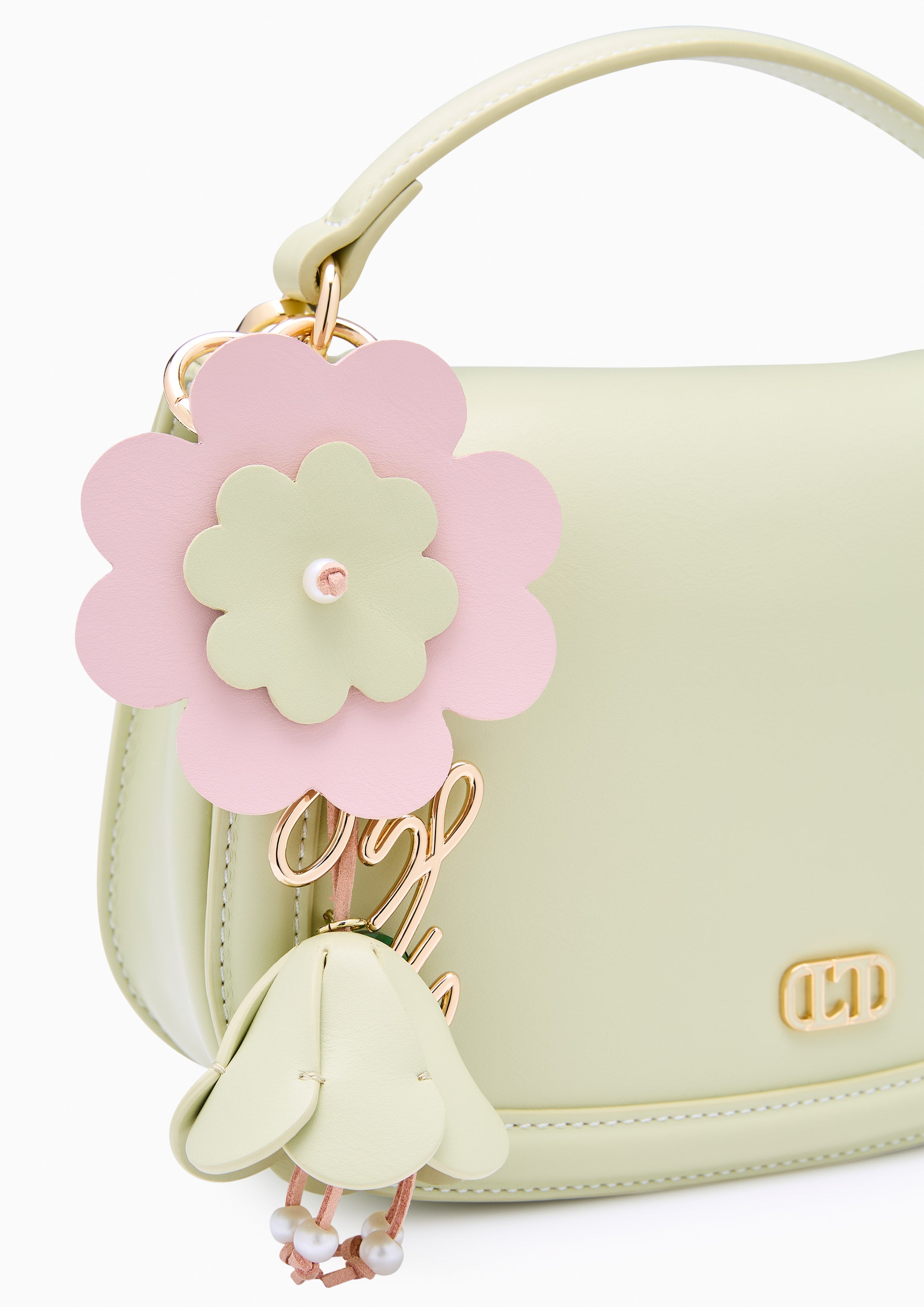 Gardenia Top Handle Bag Green