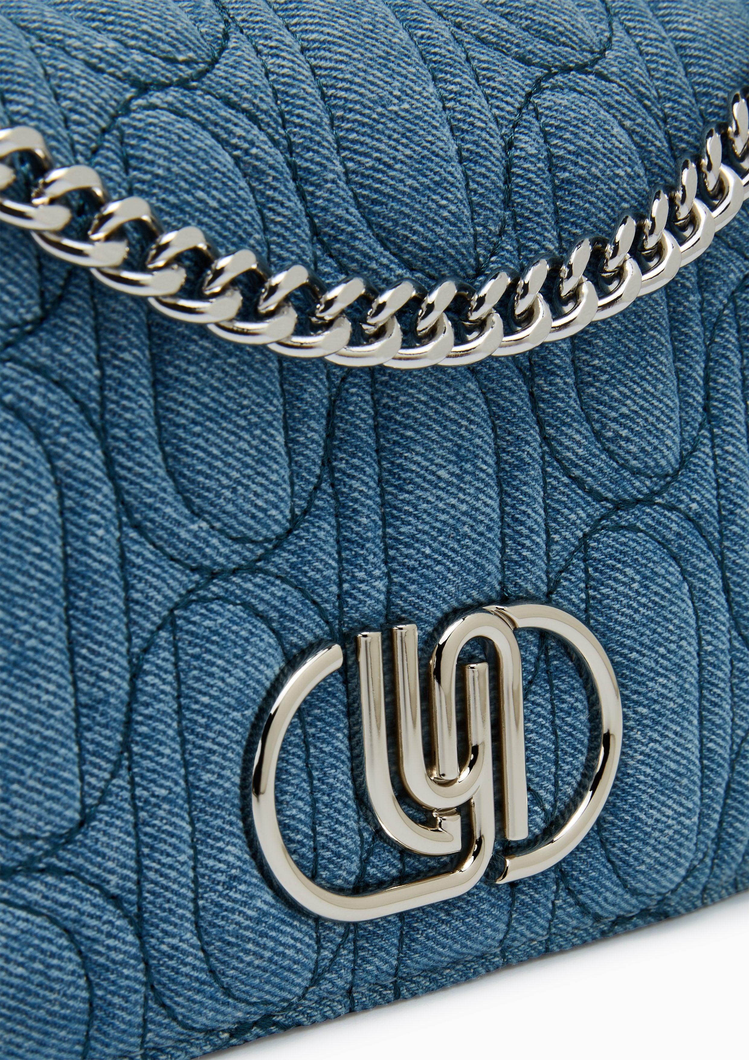 Moon Inf Denim M Crossbody Bag Blue