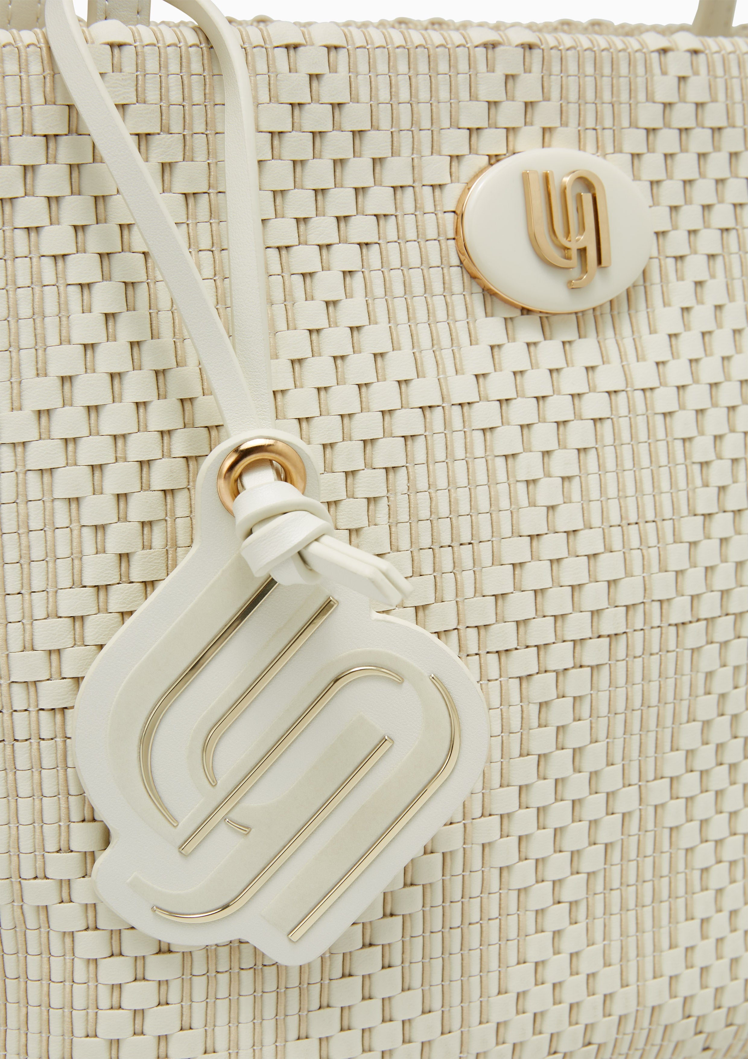 Bruna Inf Tote Craft M Ivory