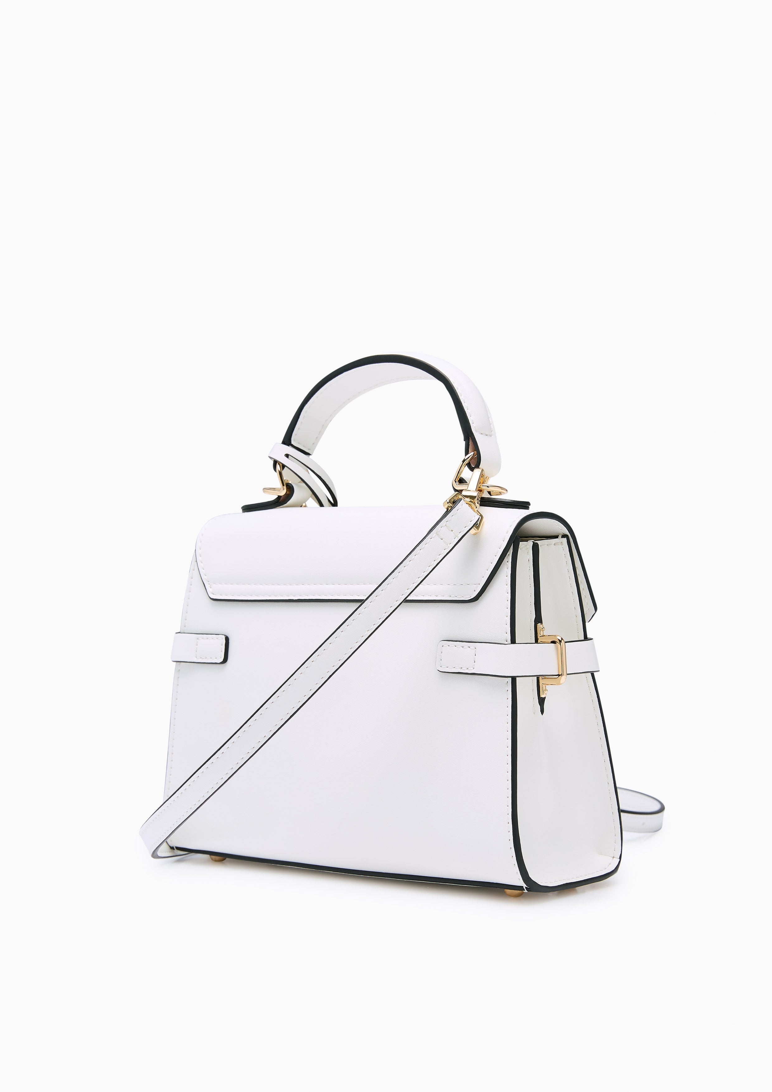 Botanic Fineness S Top Handle Bag Printed Ivory