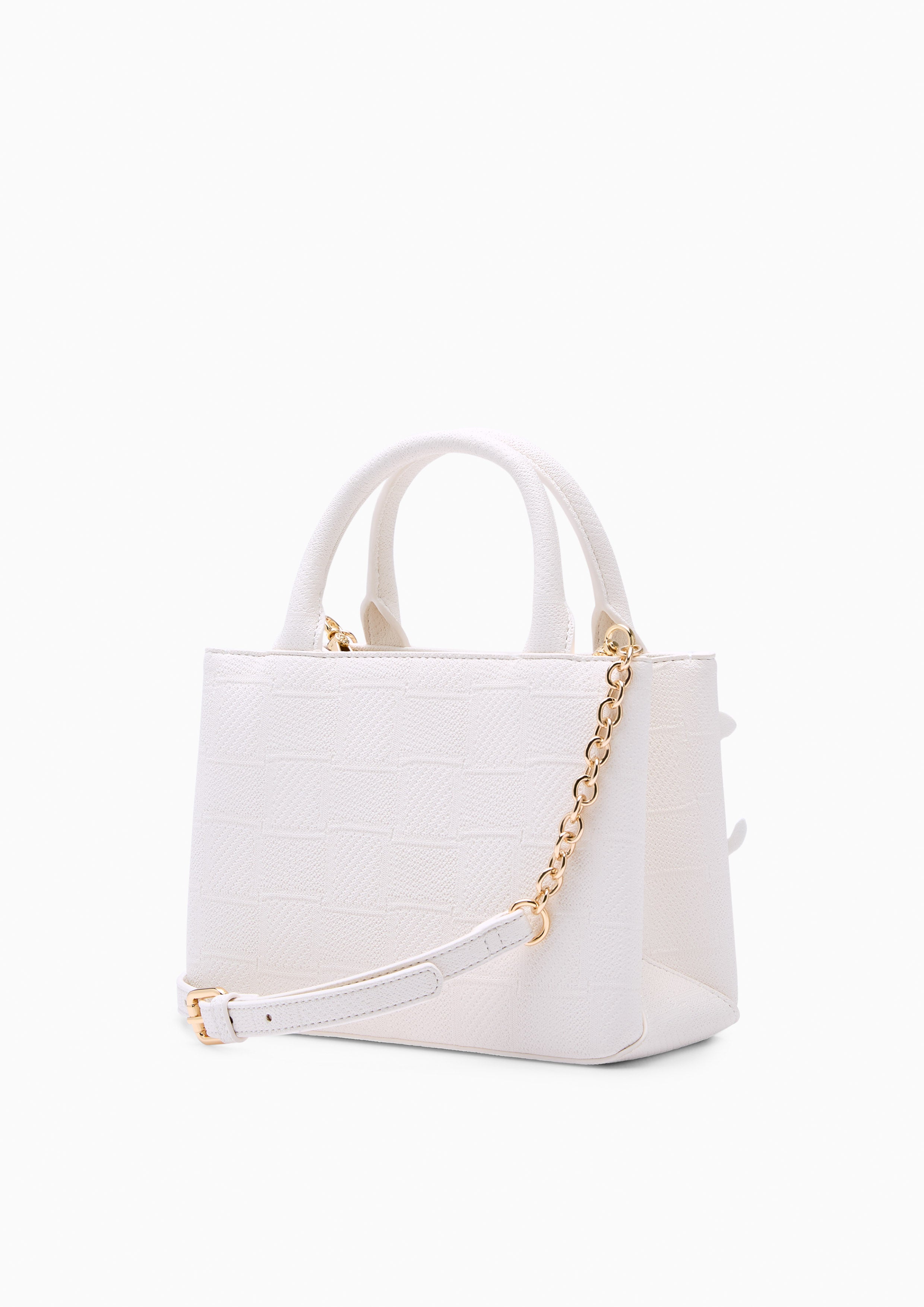 Papier M Top Handle Bag White