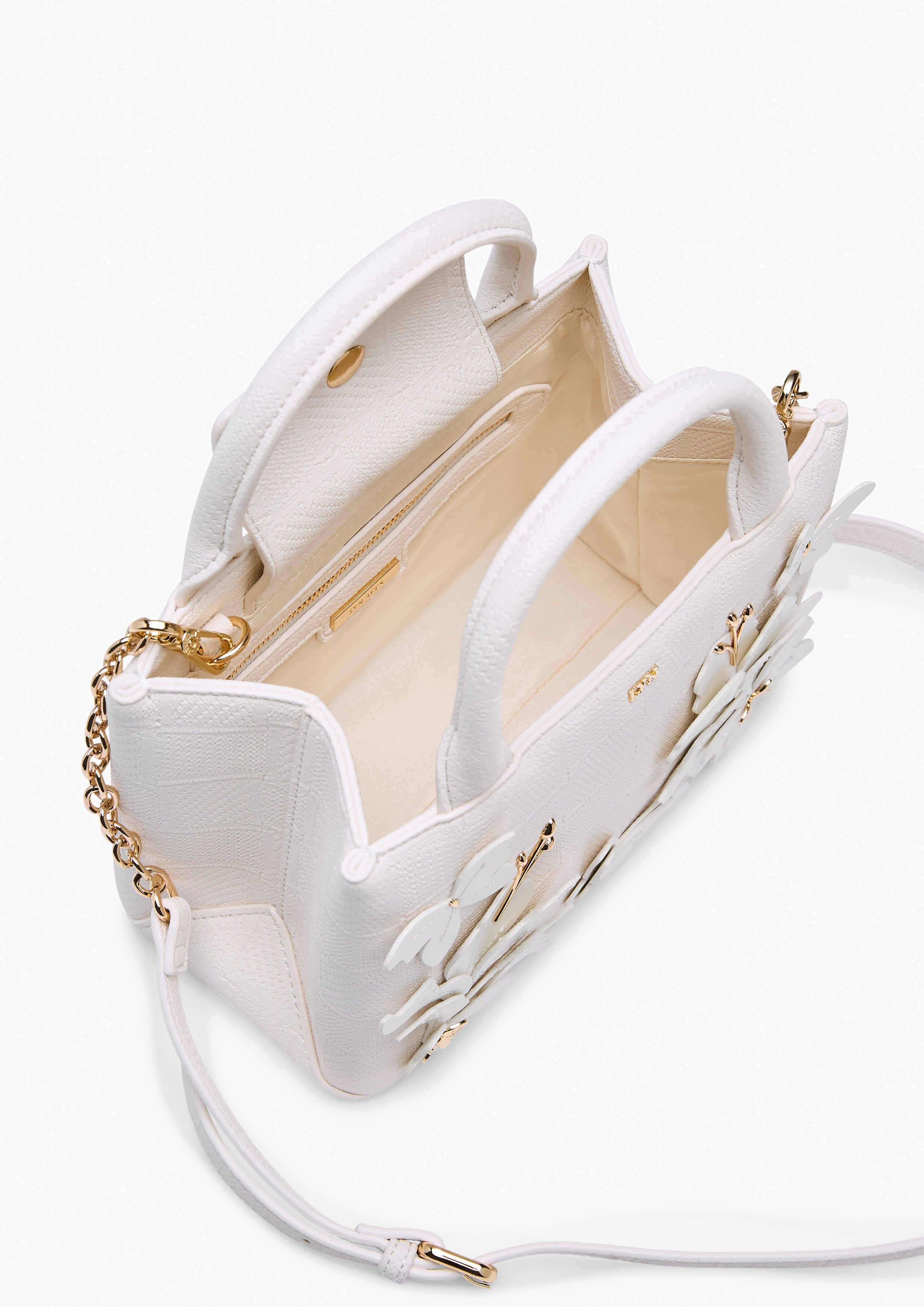 Papier M Top Handle Bag White