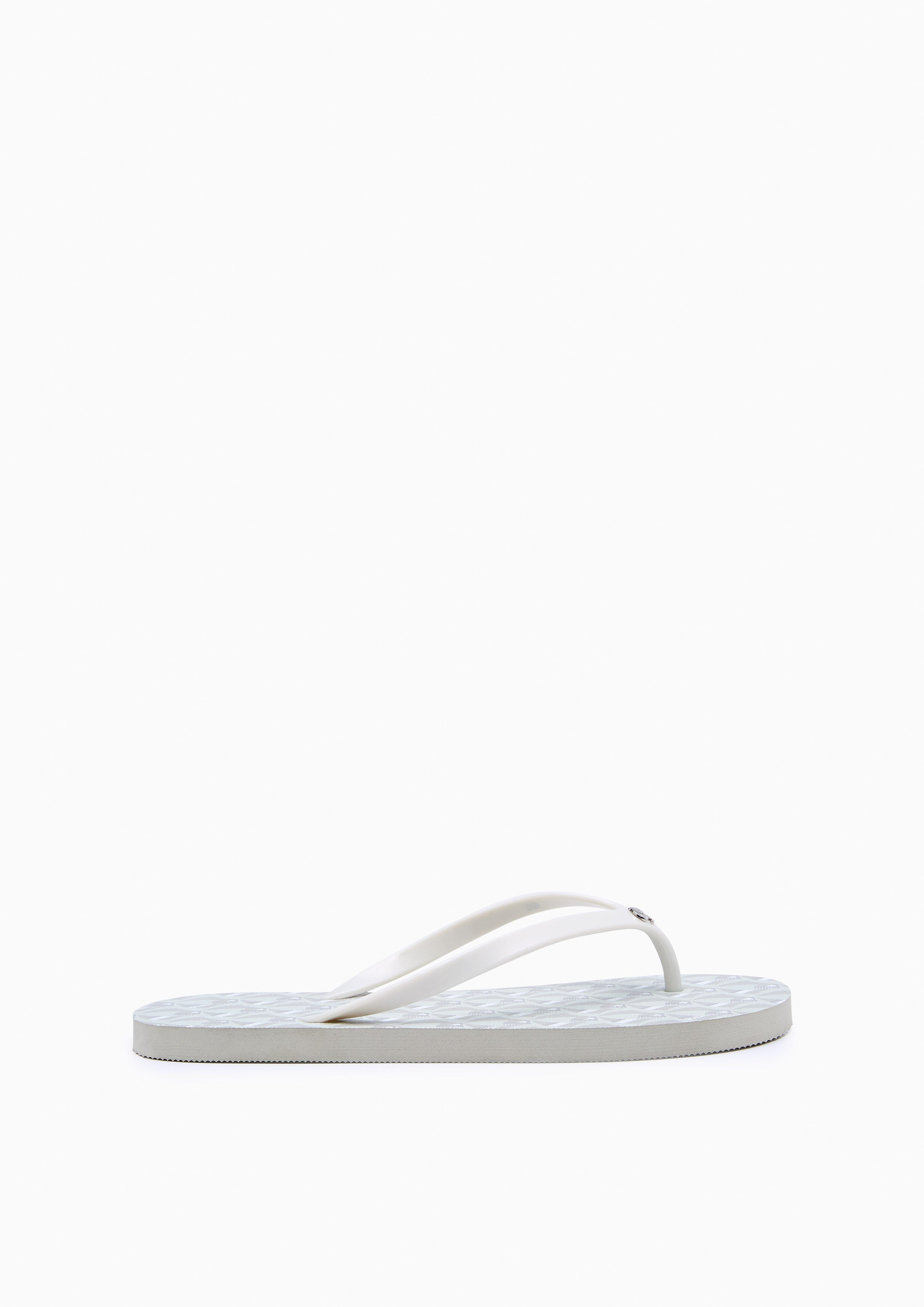 Summer Beach Flat Flip-Flop Printed Grey