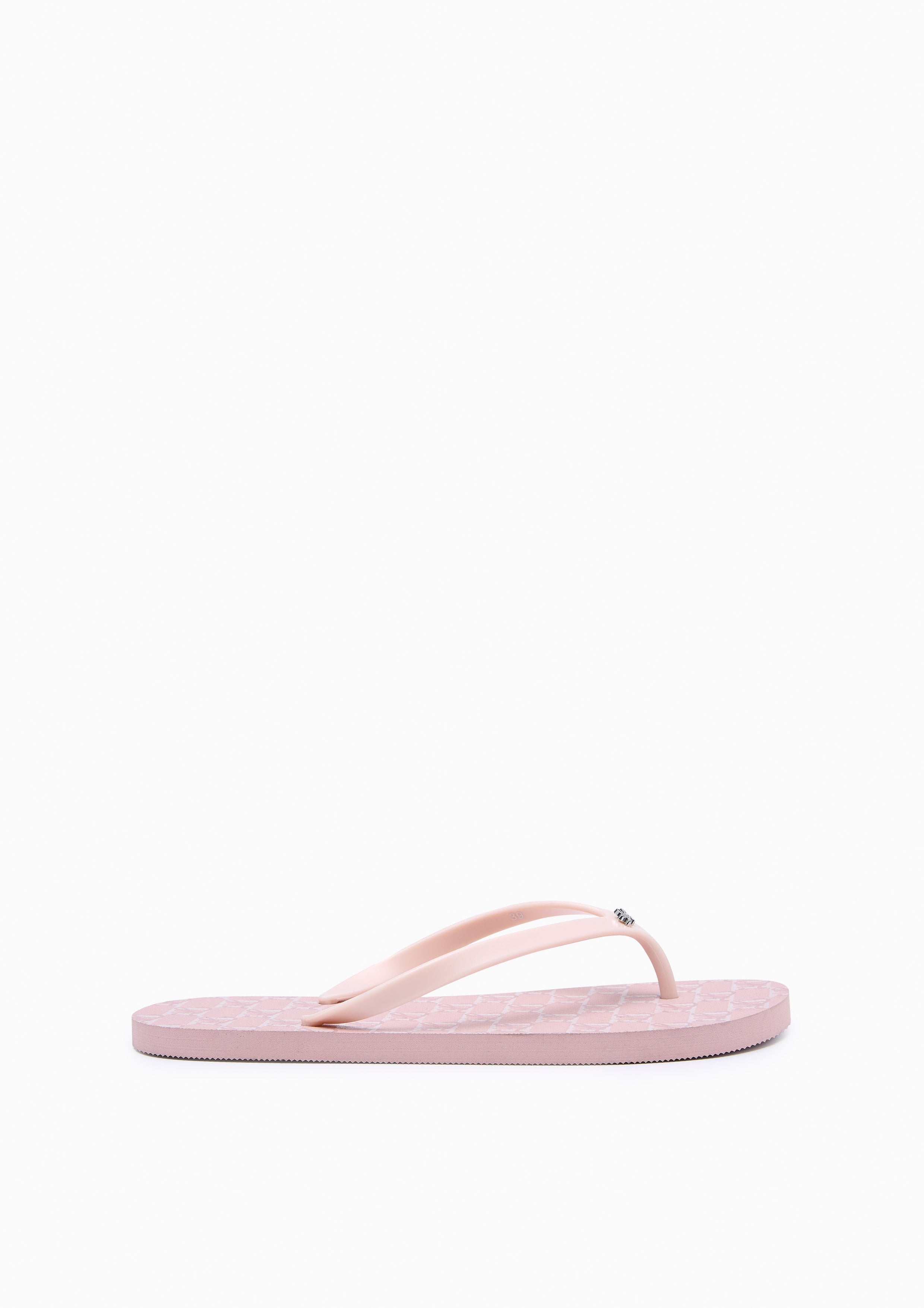 Summer Beach Flat Flip-Flop Printed Pink