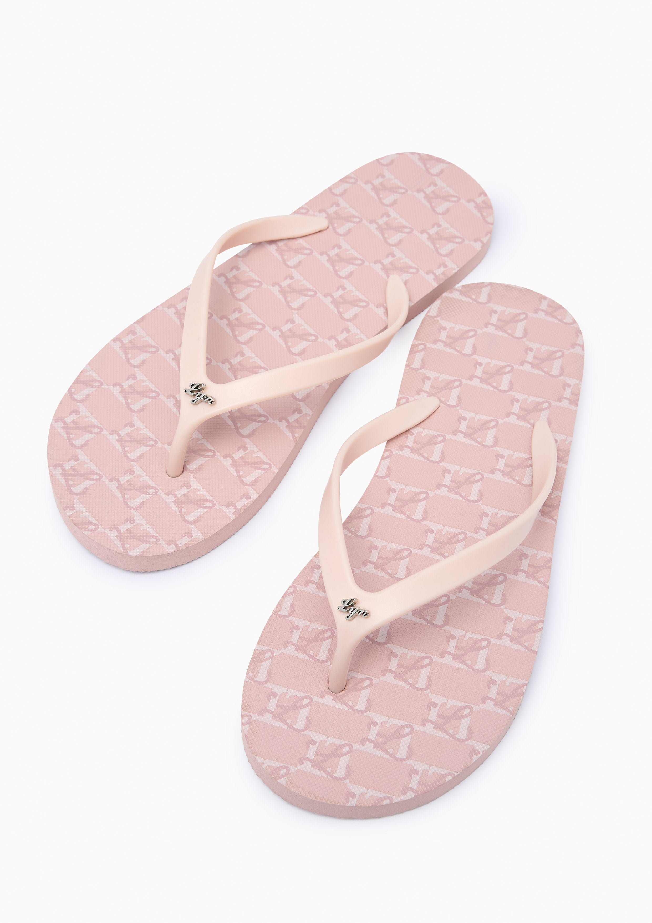 Summer Beach Flat Flip-Flop Printed Pink