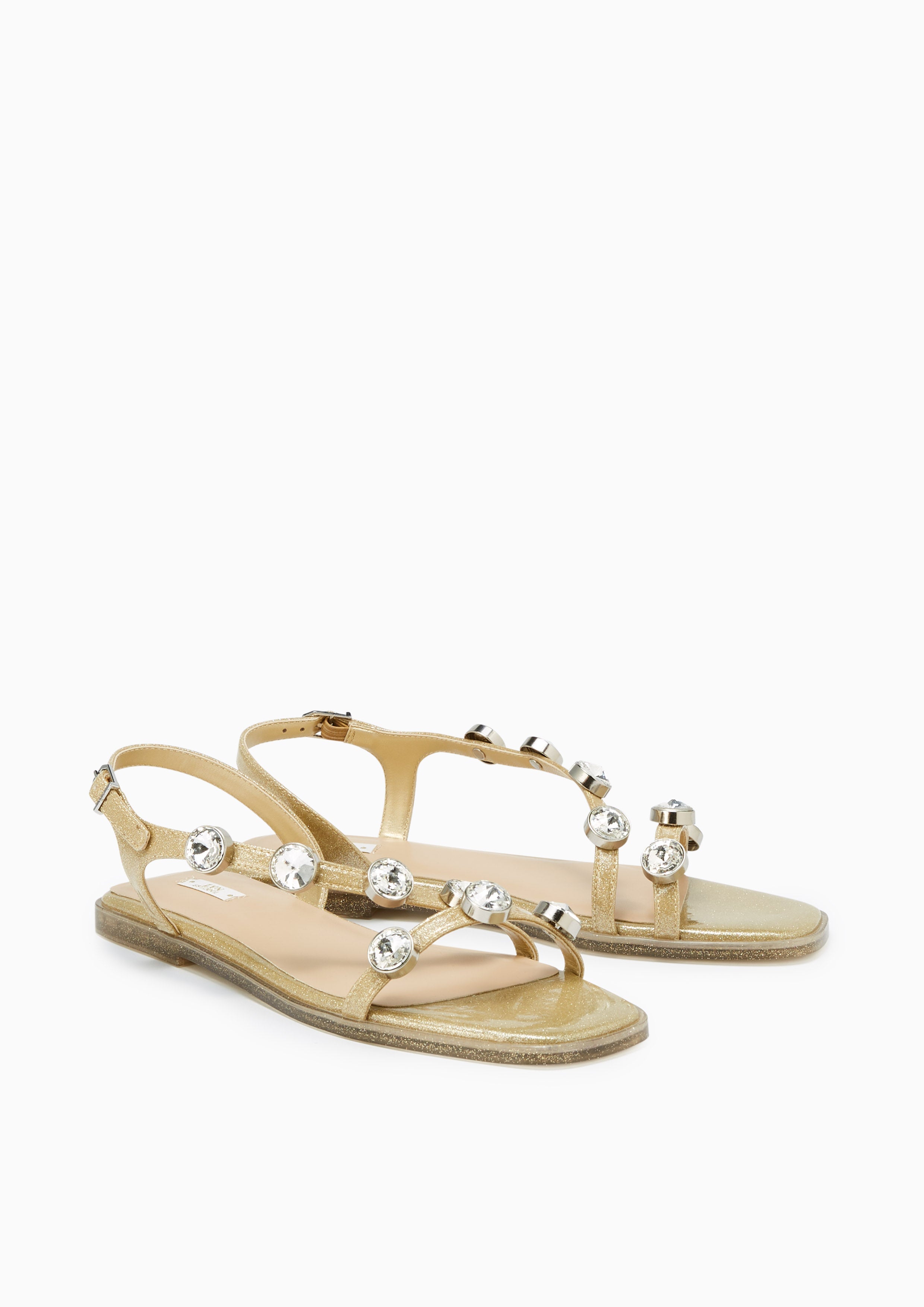 Kirby Flat Sandals Gold