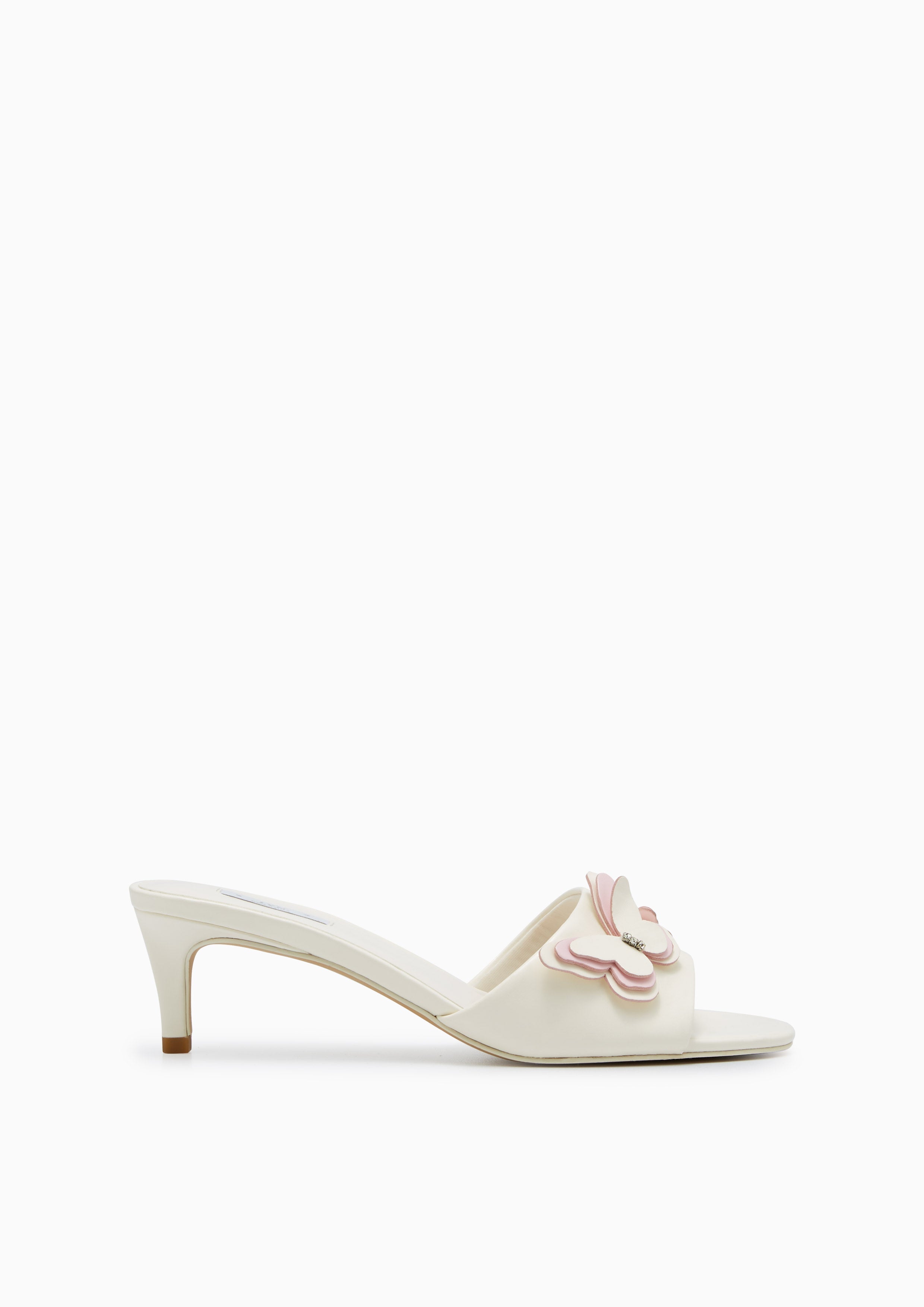 Lilin Low Heel Sandals White
