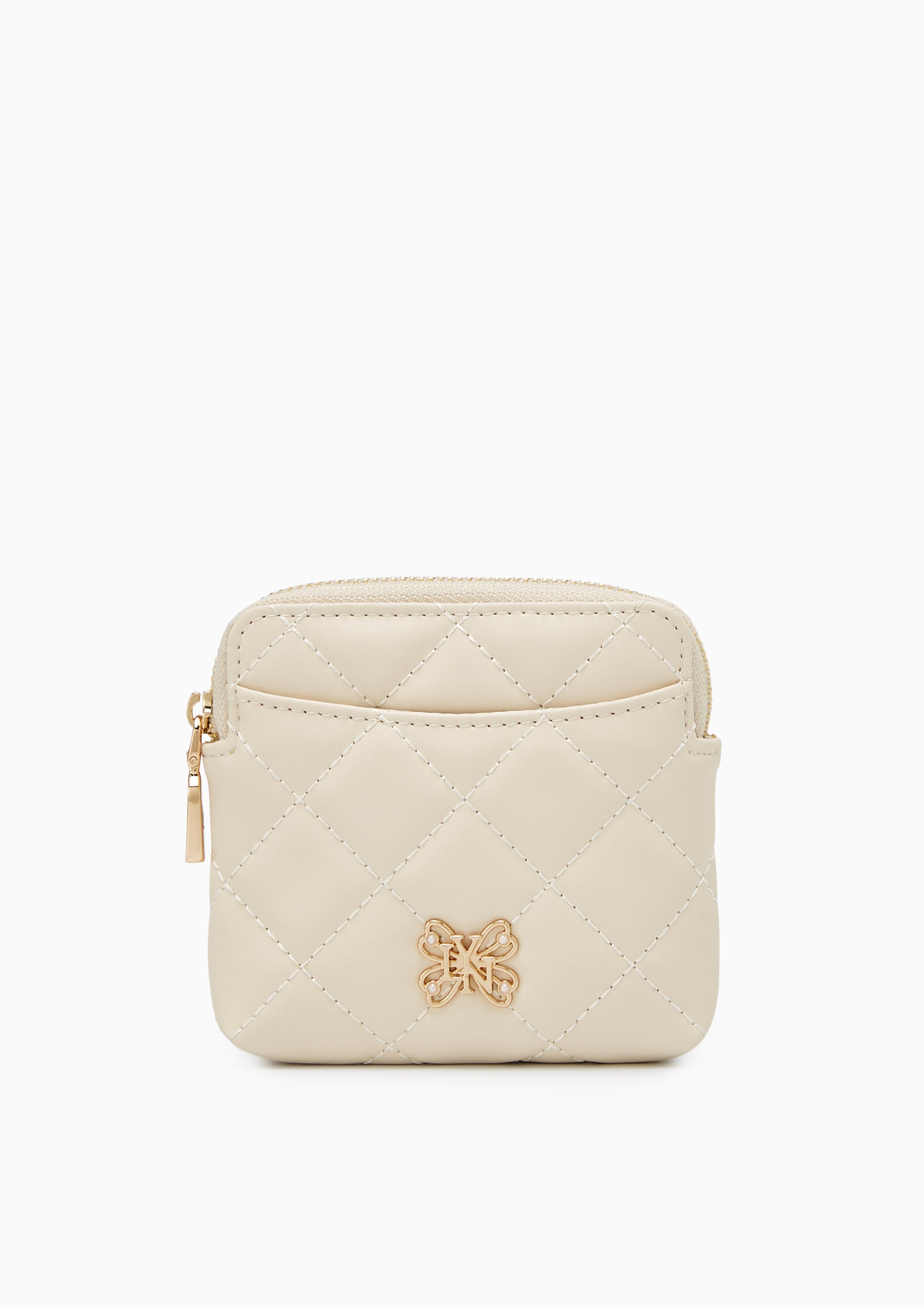 Butterfly Coin Pouch Pocket Ivory