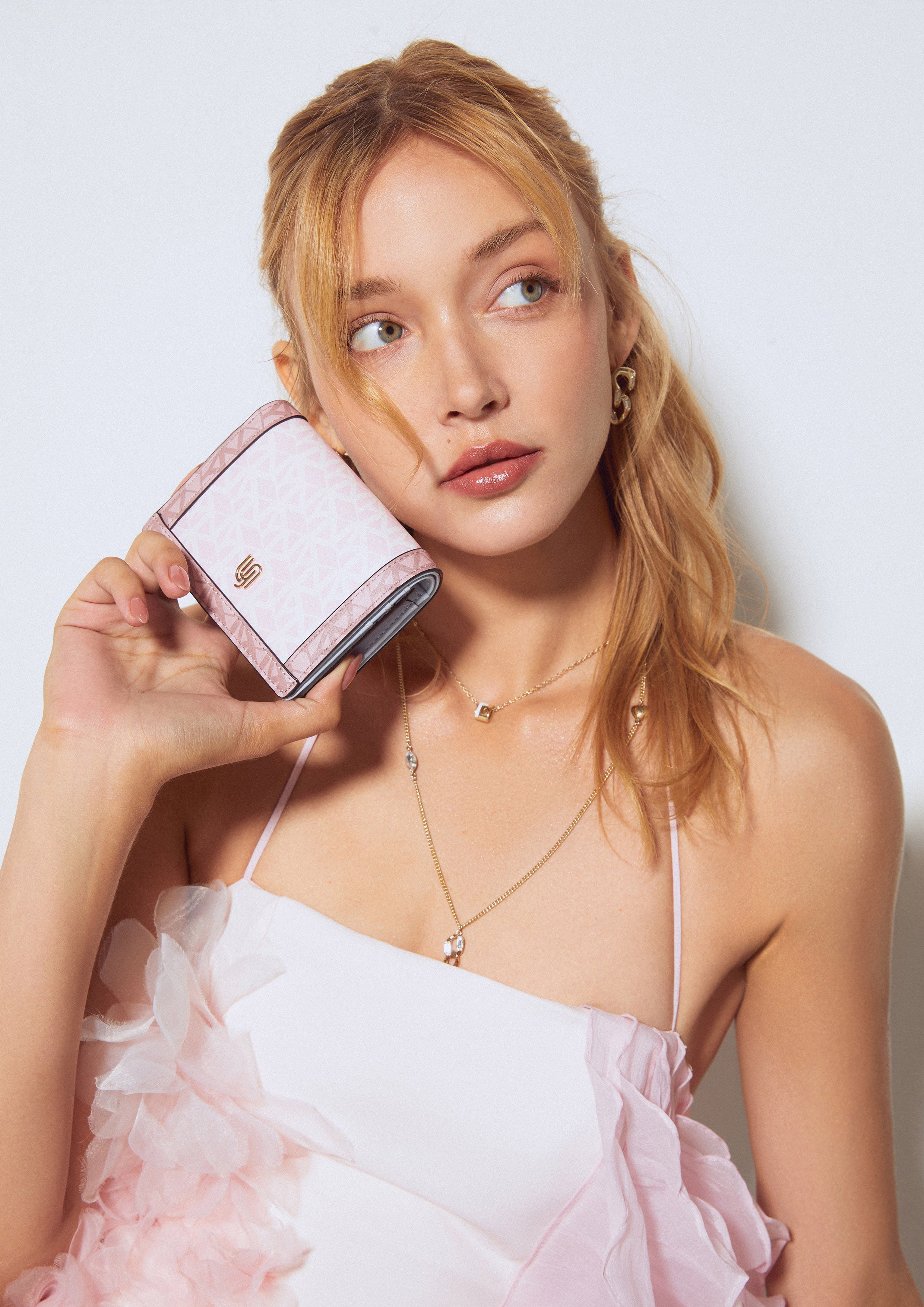 Jujubee Inf Short Wallet Printed Pink