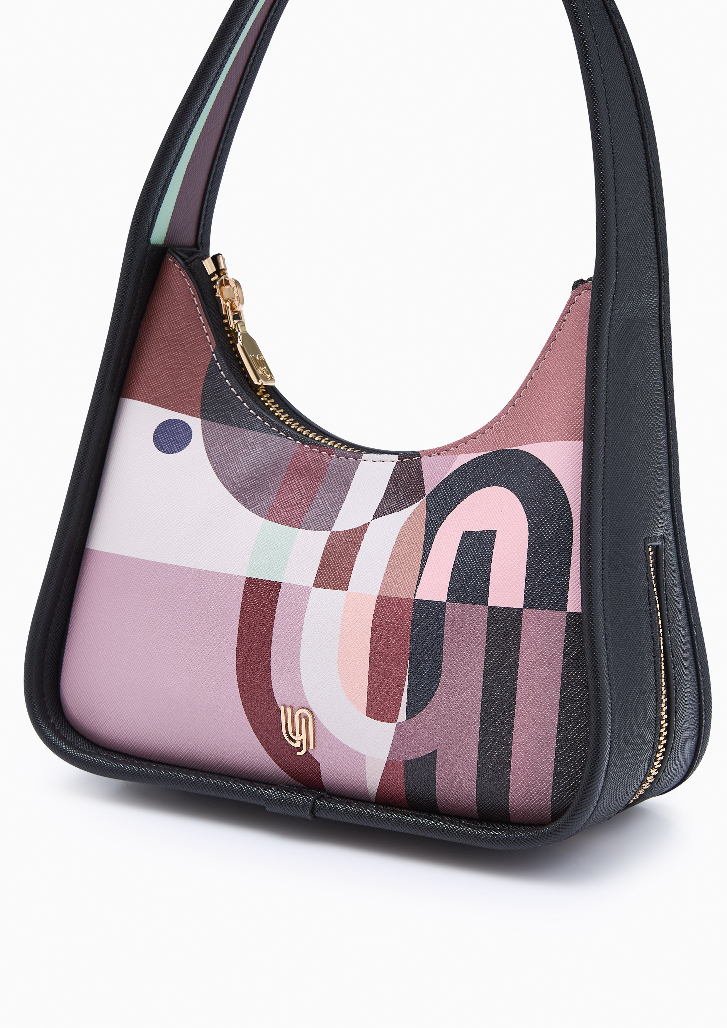 Maddie S Shoulder Bag Printed Black