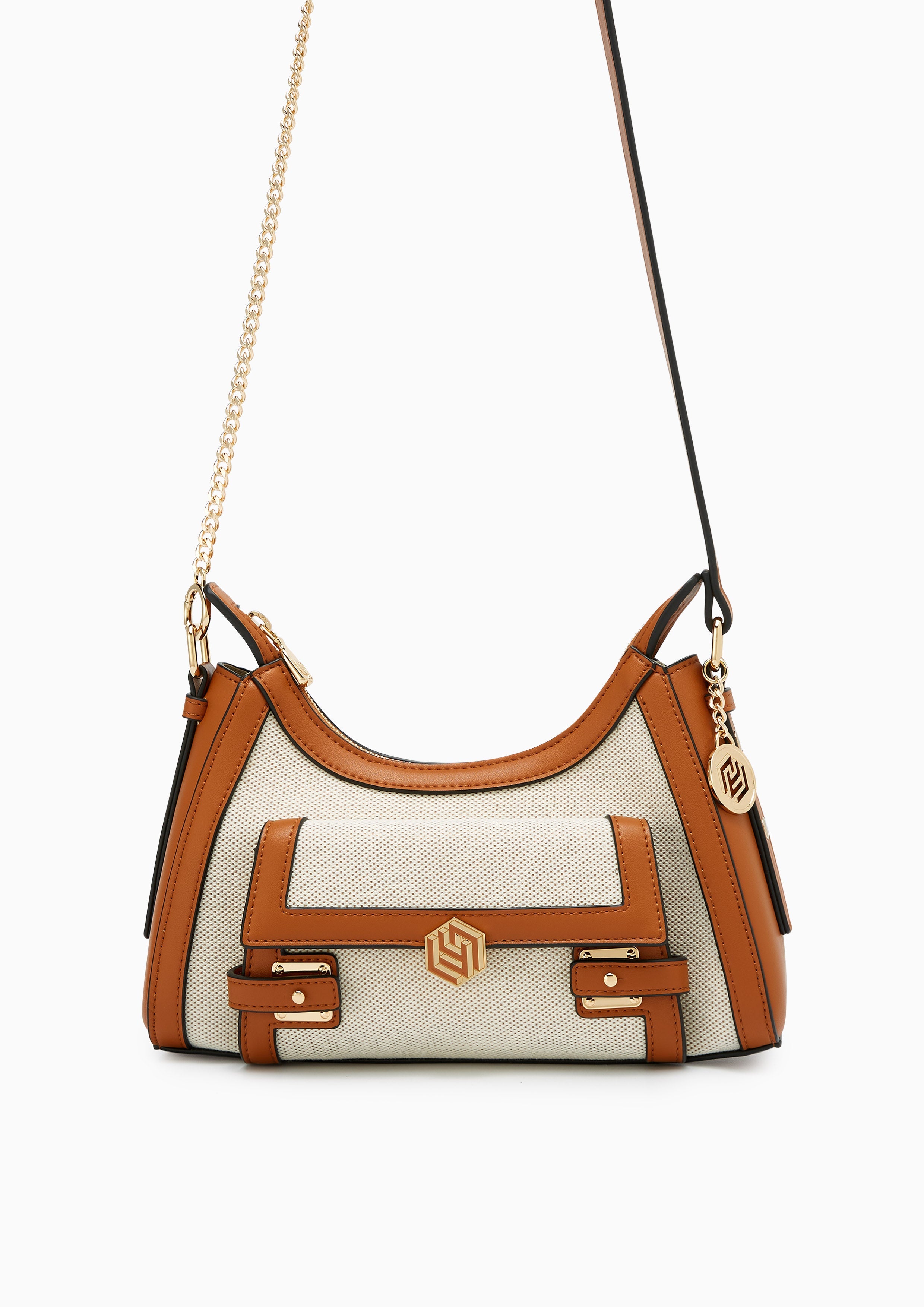 Giselle Canvas Shoulder Beige