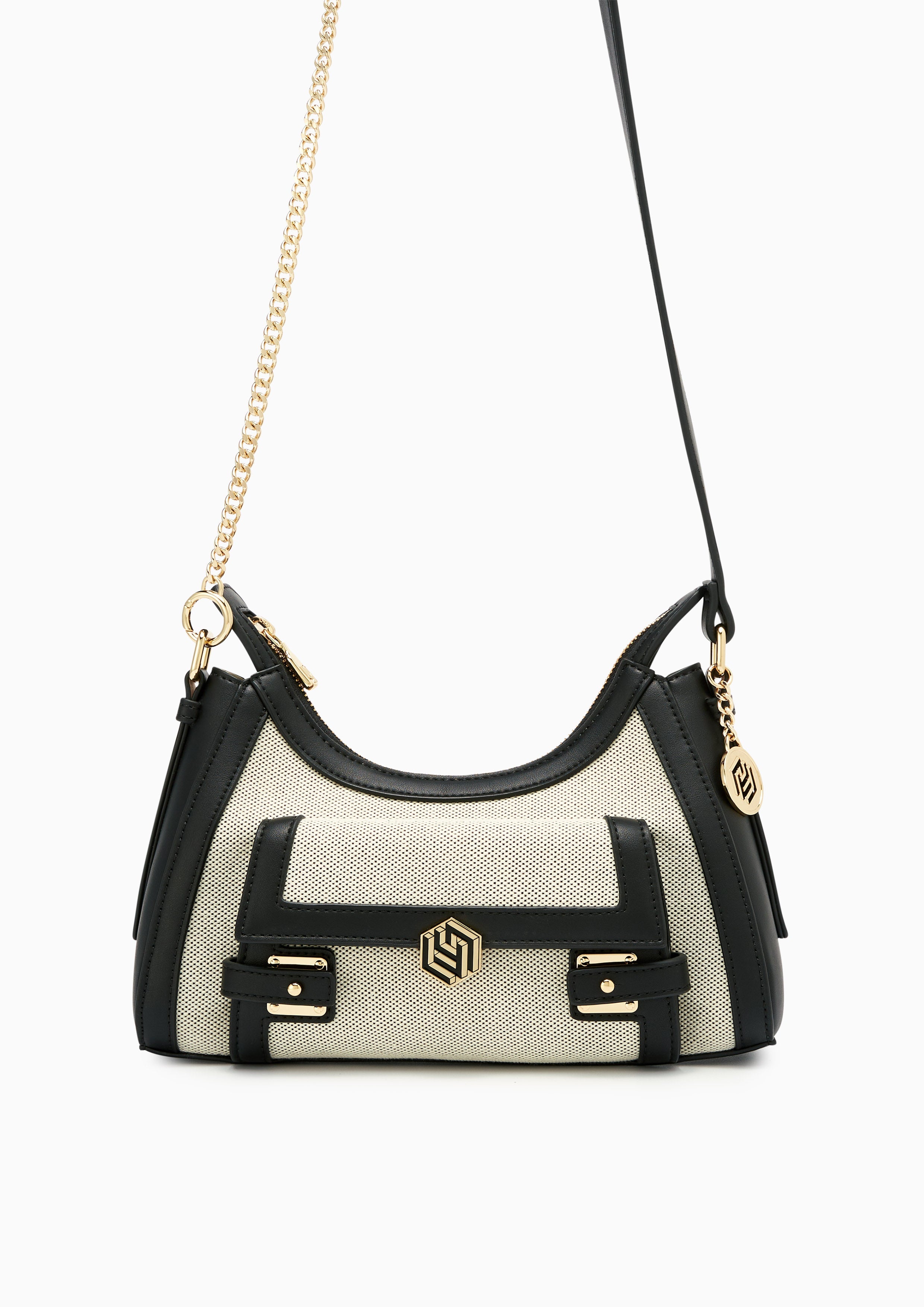 Giselle Canvas Shoulder Black