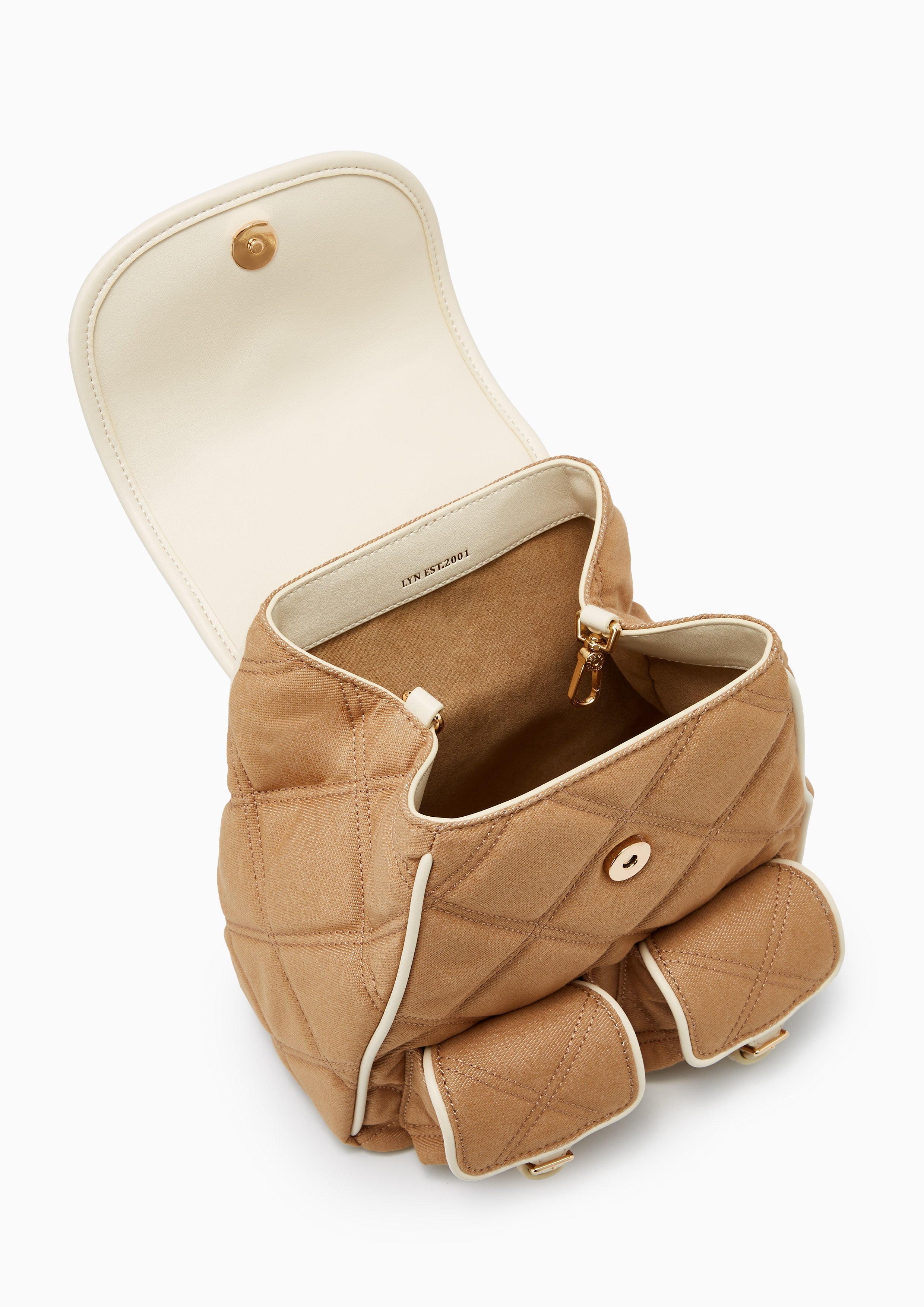 Autumn Canvas Backpack Light Brown