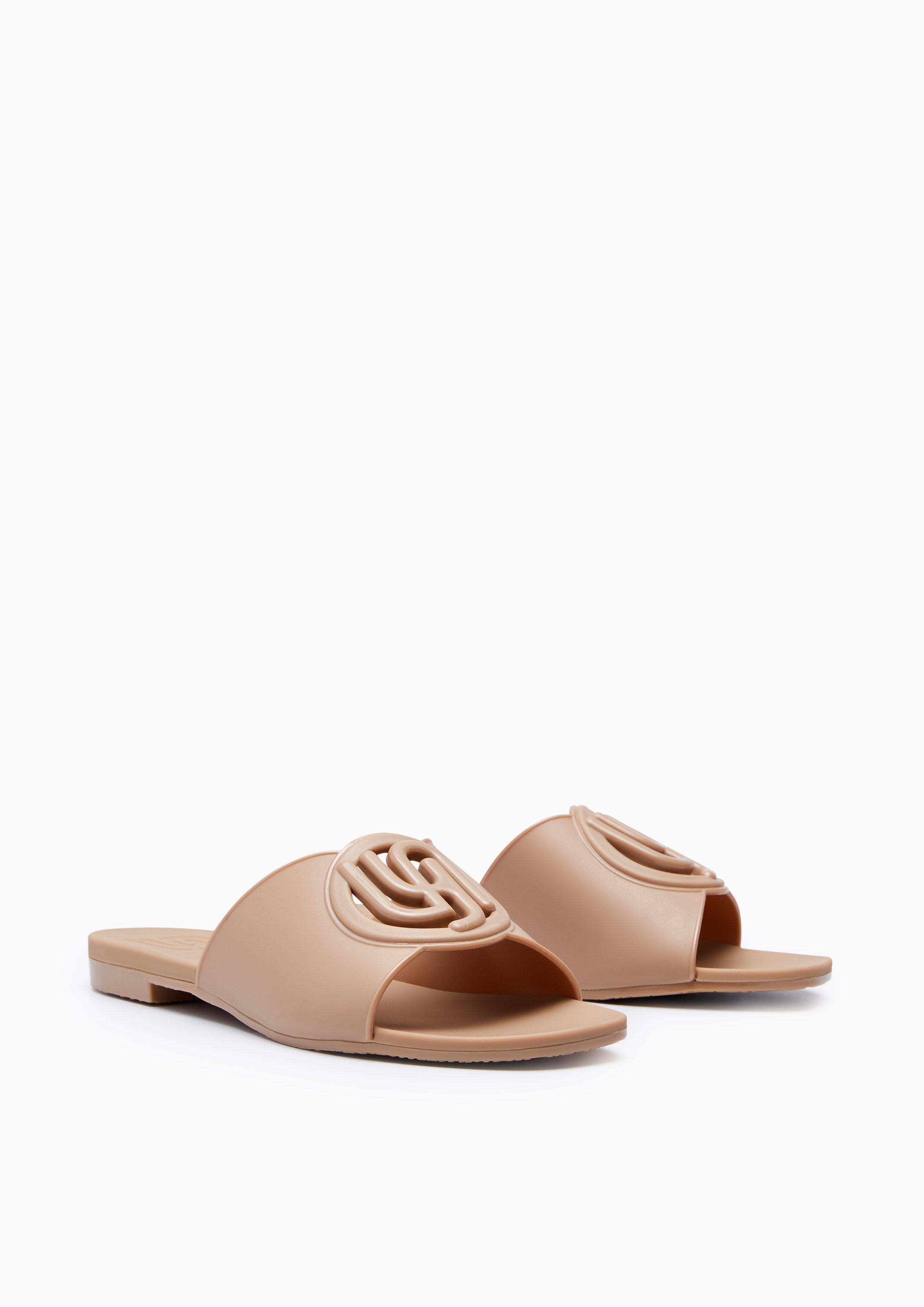 Josie Jelly Flat Sandals Brown