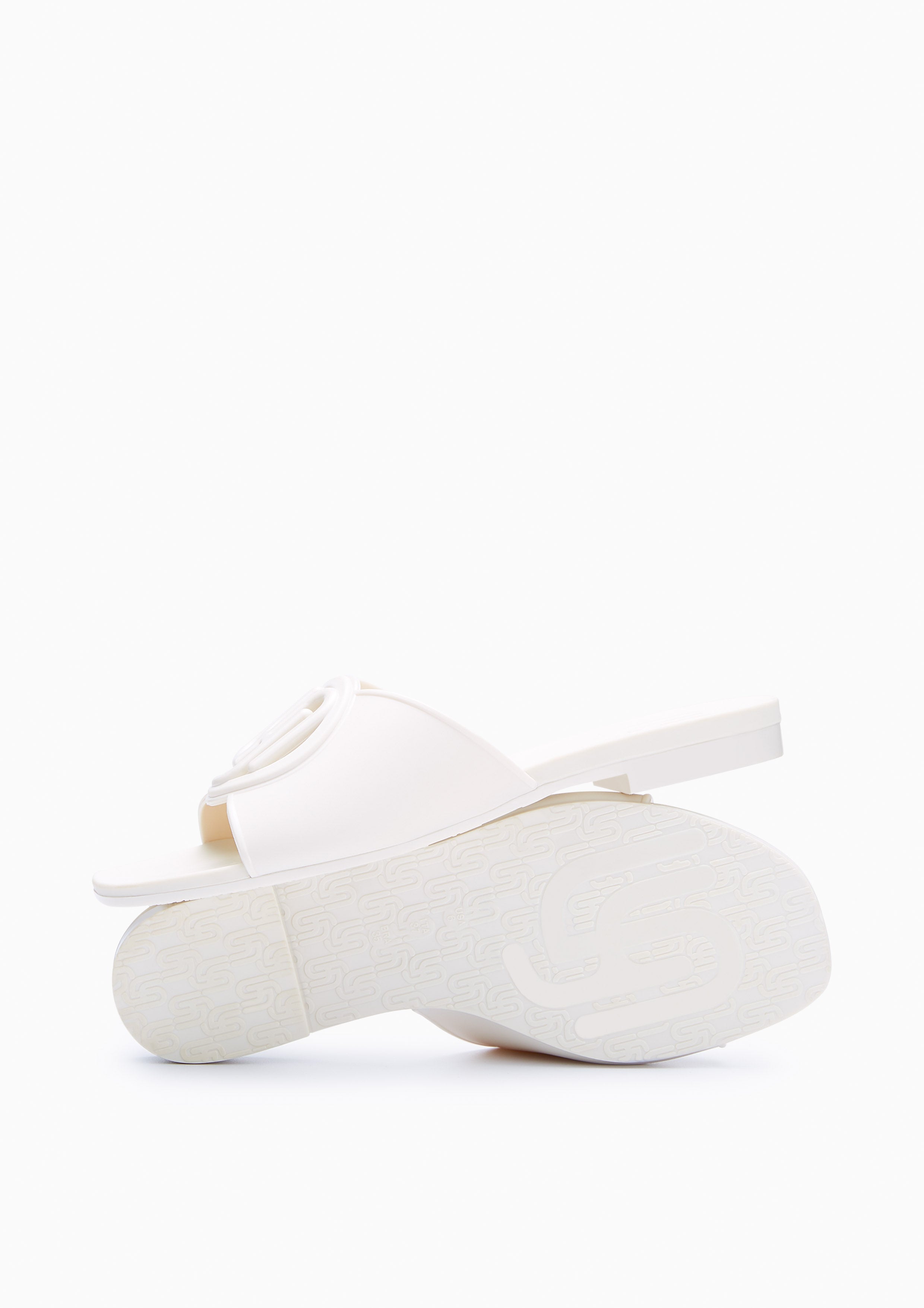 Josie Jelly Flat Sandals Ivory