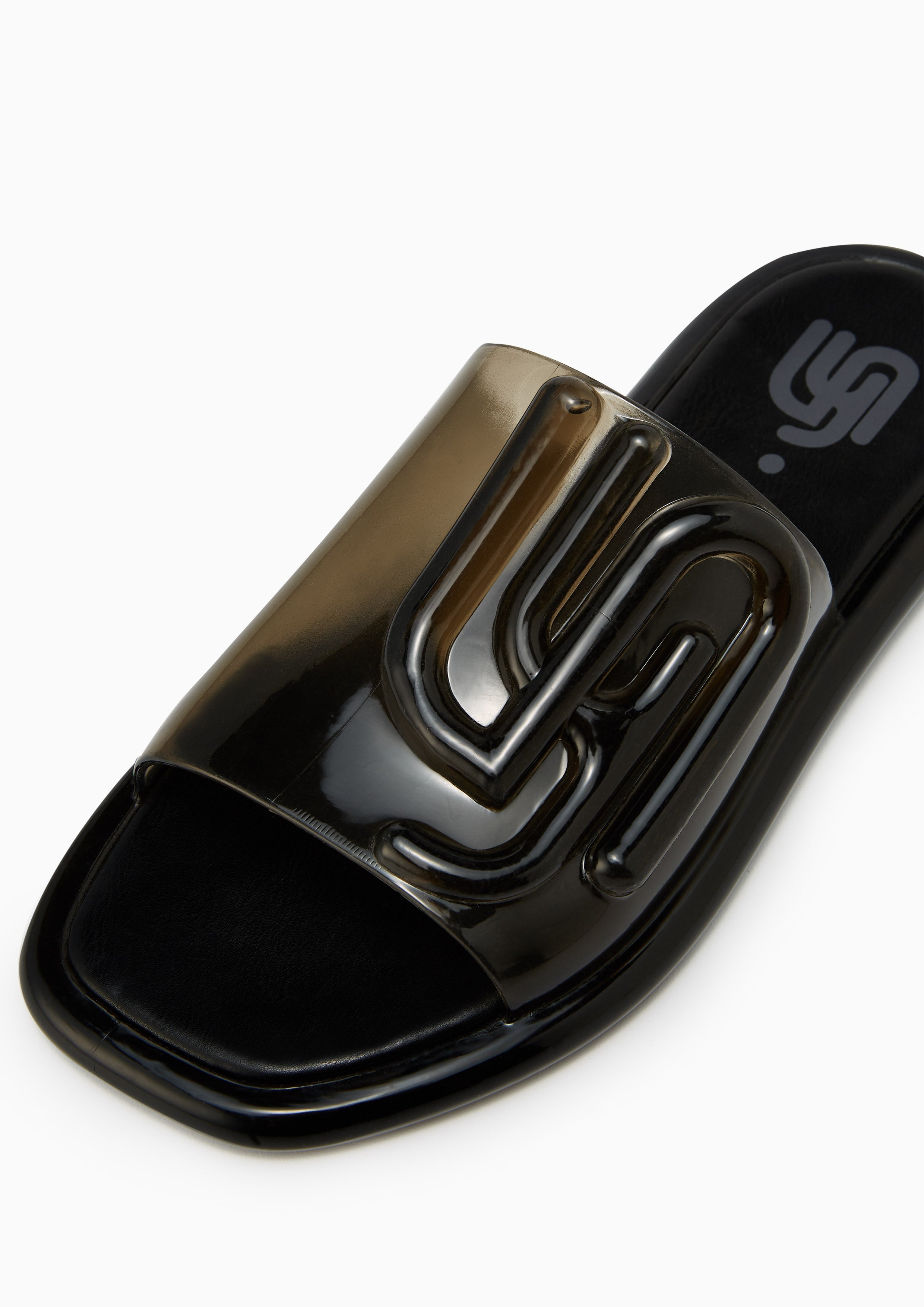 Jilly Jelly Flat Sandals Black