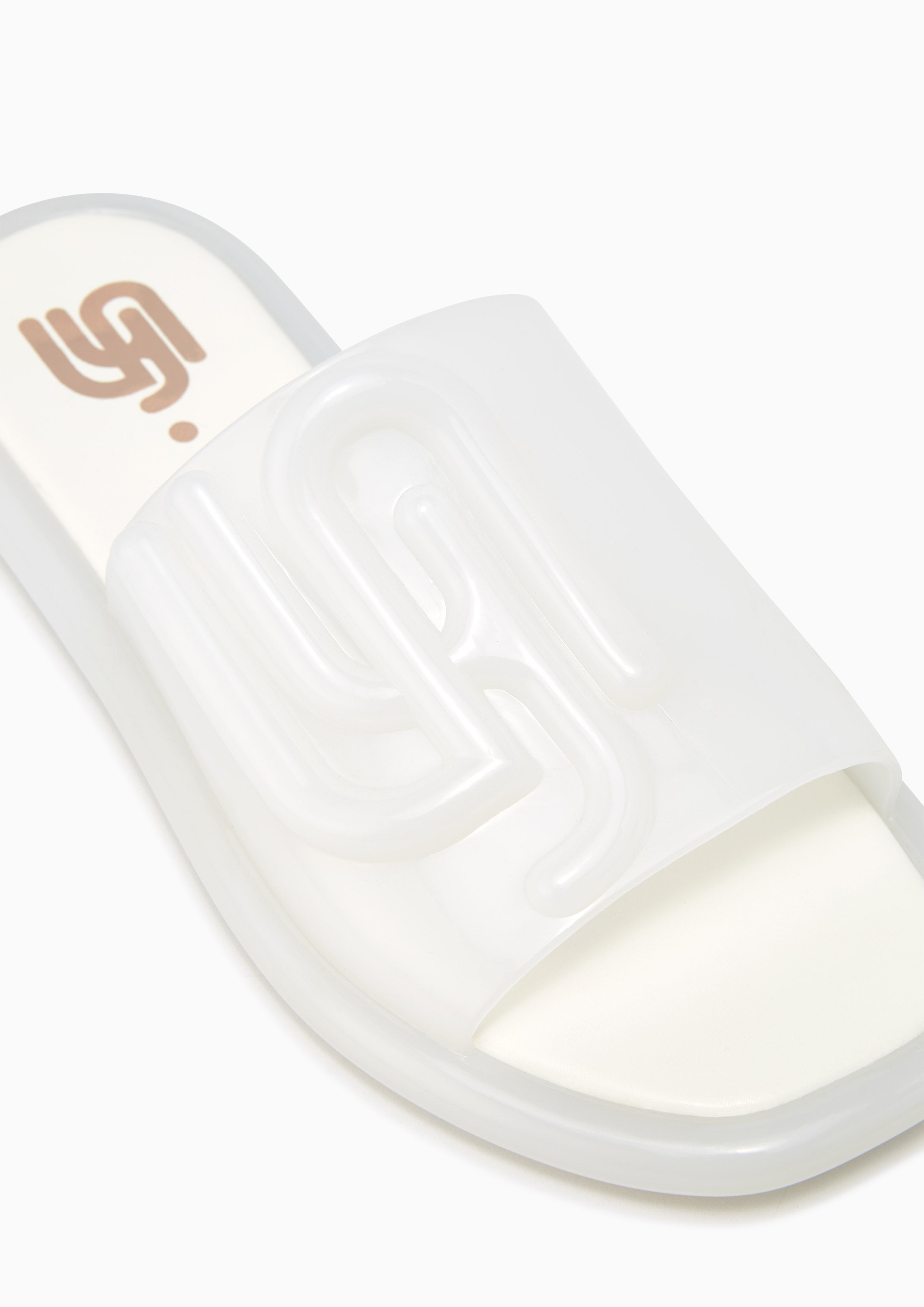 Jilly Jelly Flat Sandals White