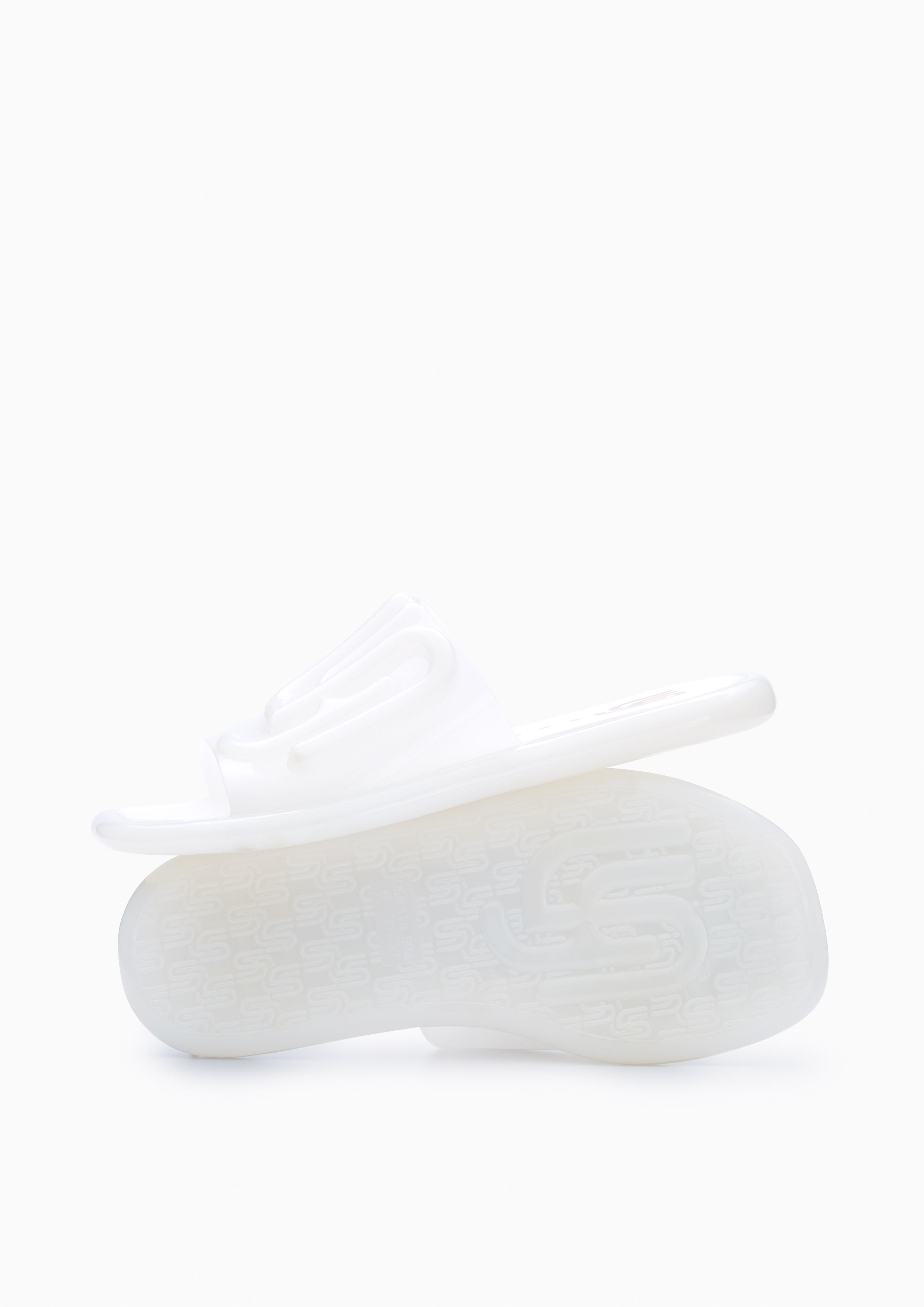 Jilly Jelly Flat Sandals White