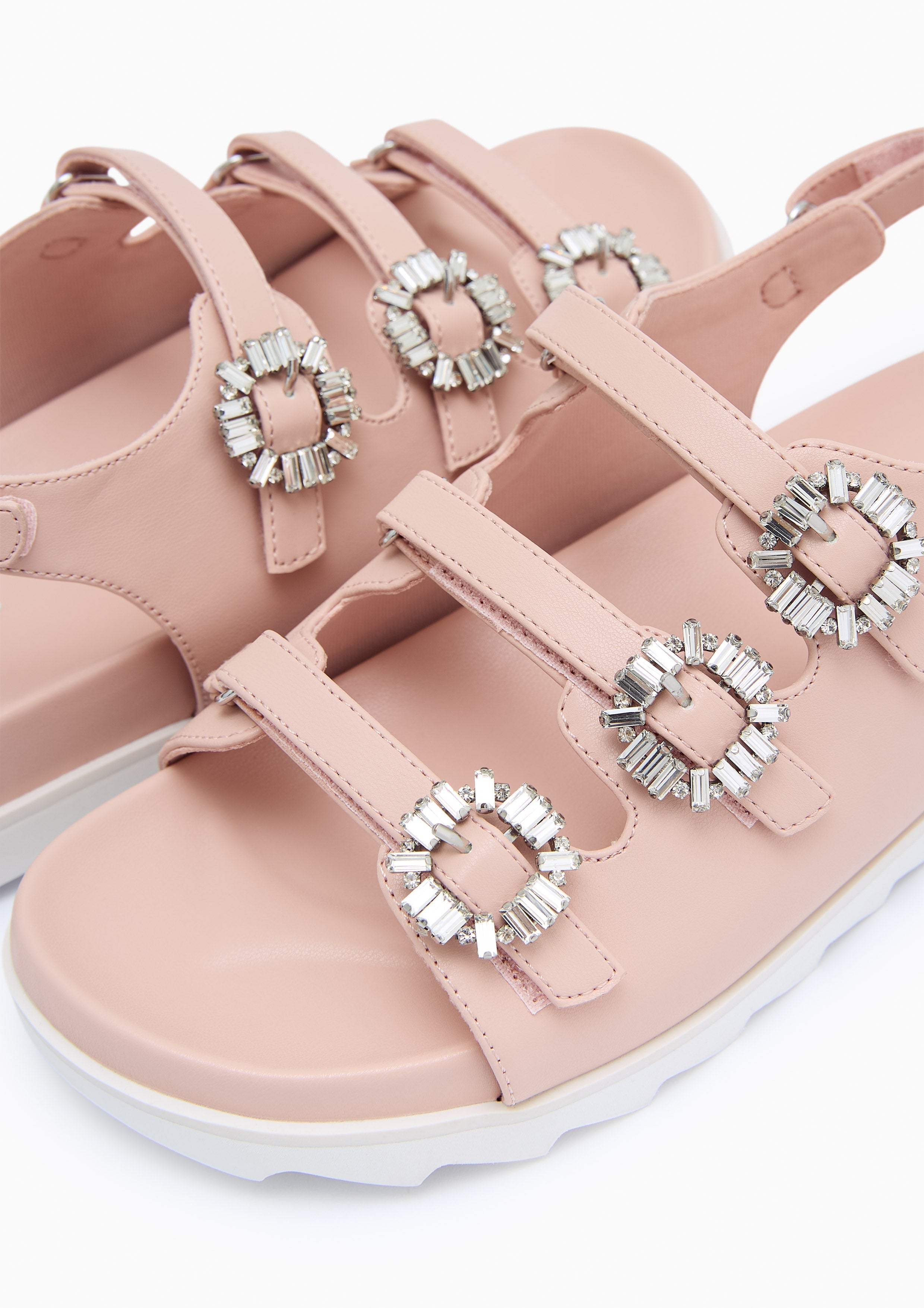 Viola Slingback Flat Sandals Light Pink