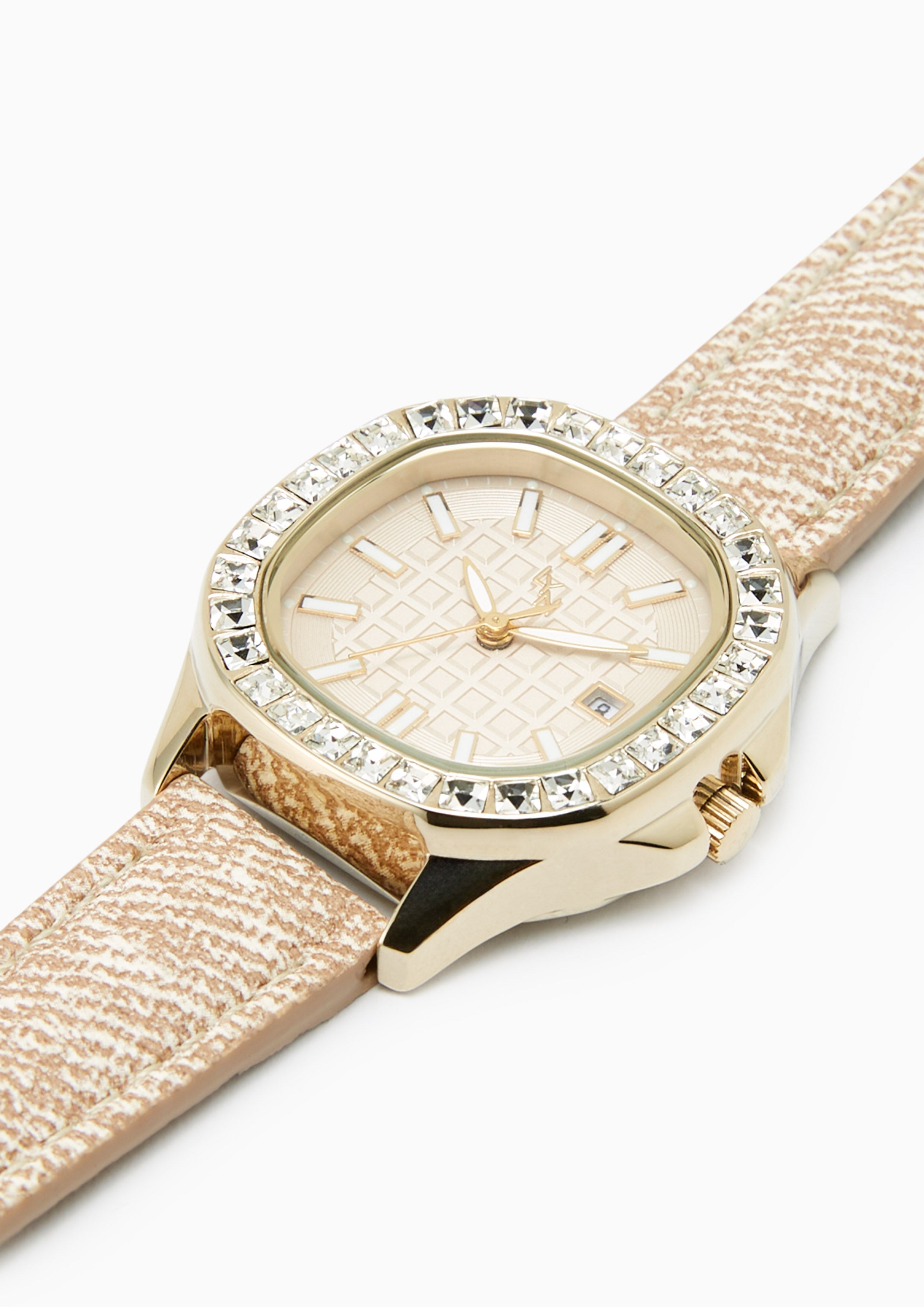 Lady Nicole Denim Watch Beige