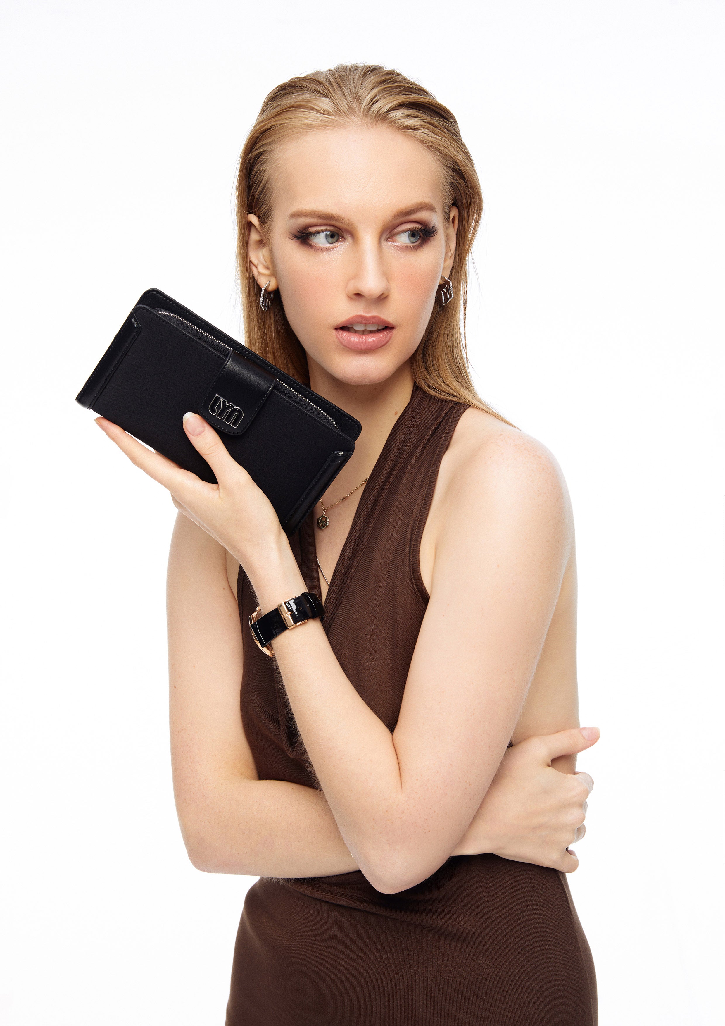 Malik Long Wallet Black