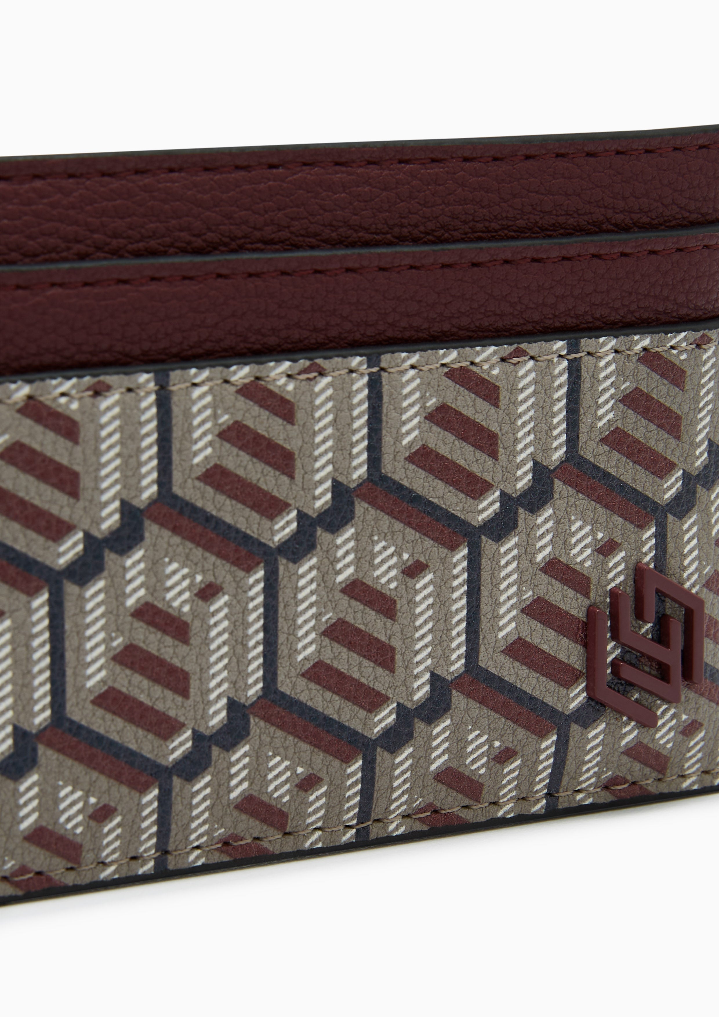 Dune Scape S Card Holder– Unisex Dark Red