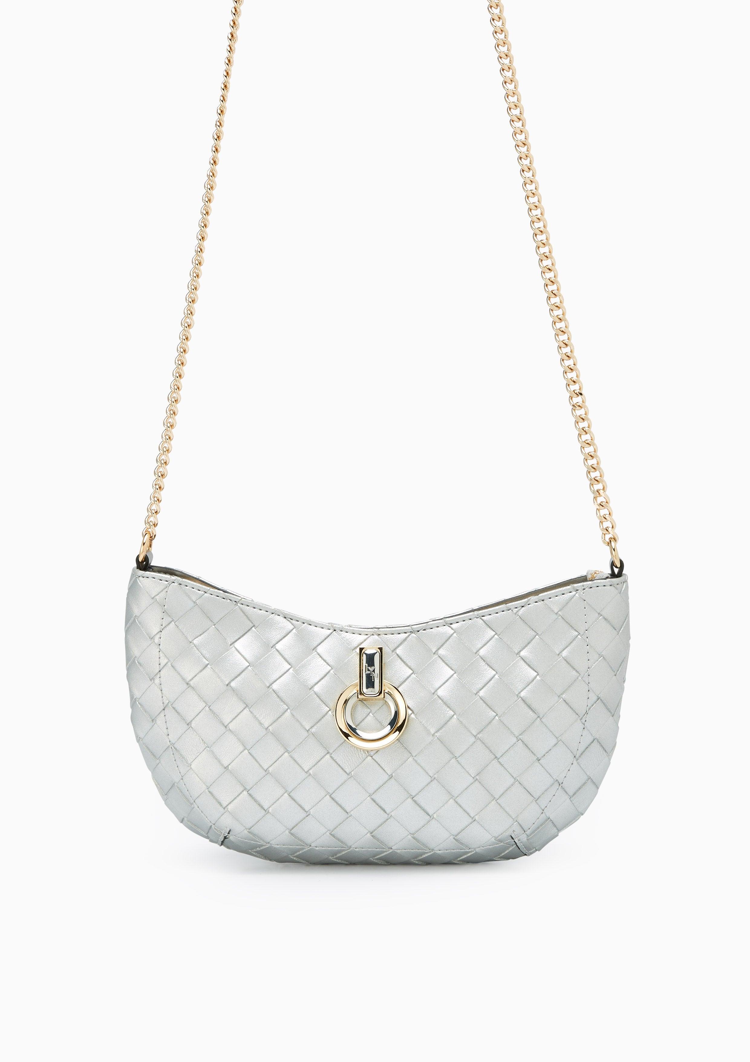 Verzo Slim Crossbody Bag Silver