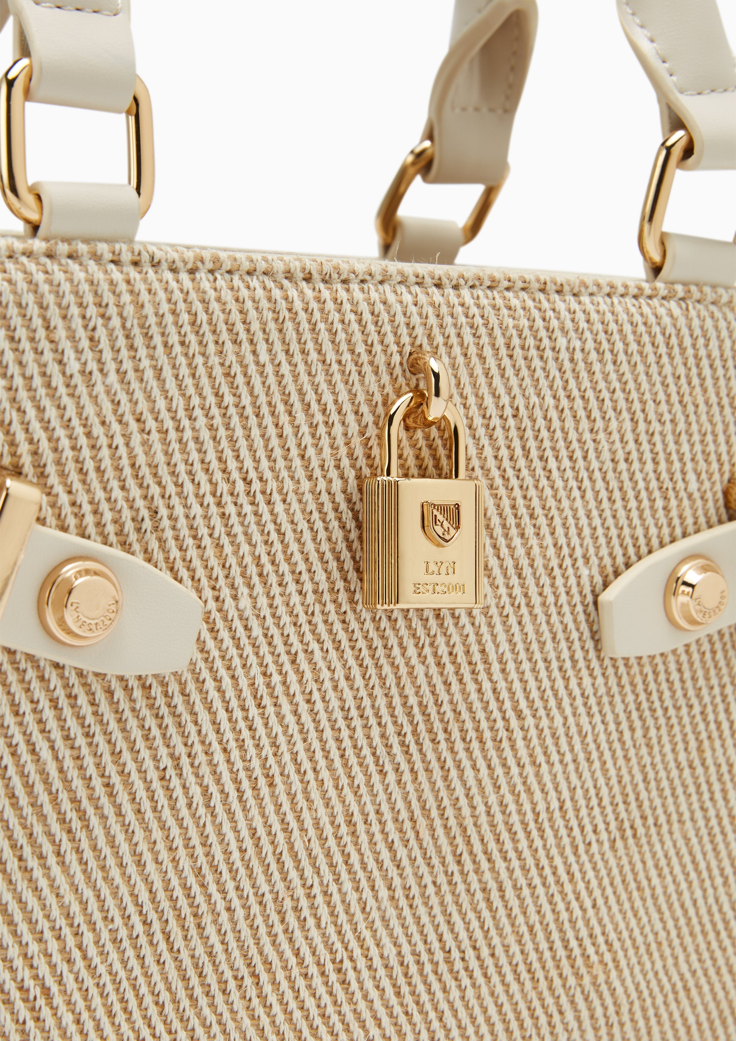 Raff Raw S Top Handle Bag Ivory