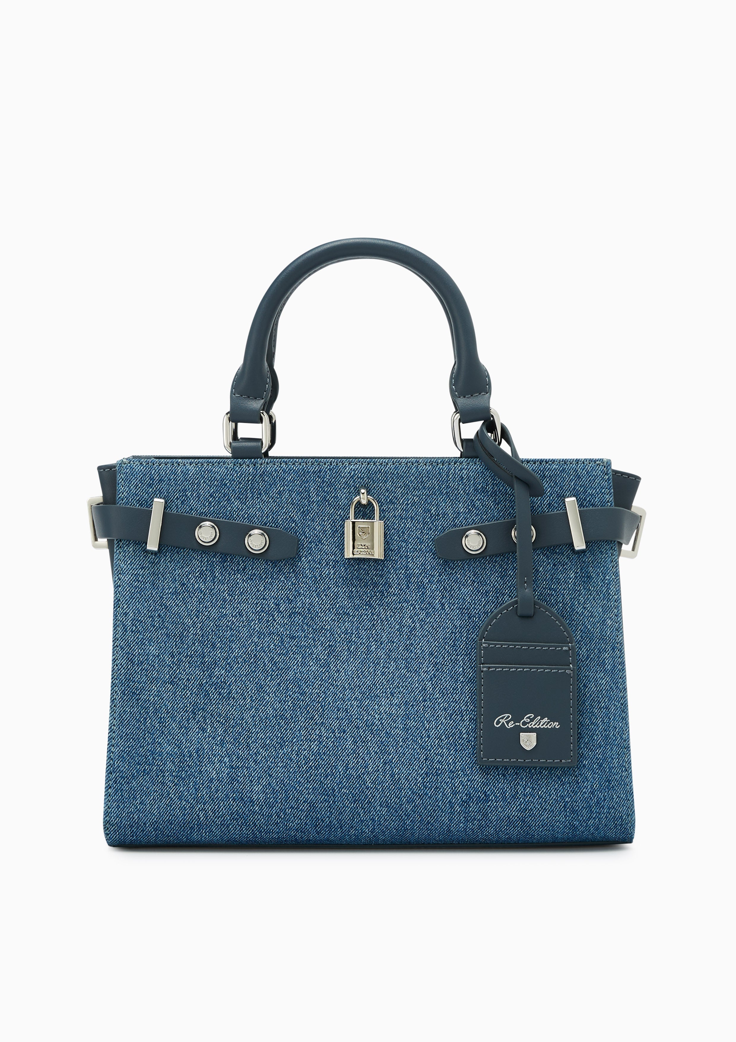 Raff Raw L Top Handle Bag Blue
