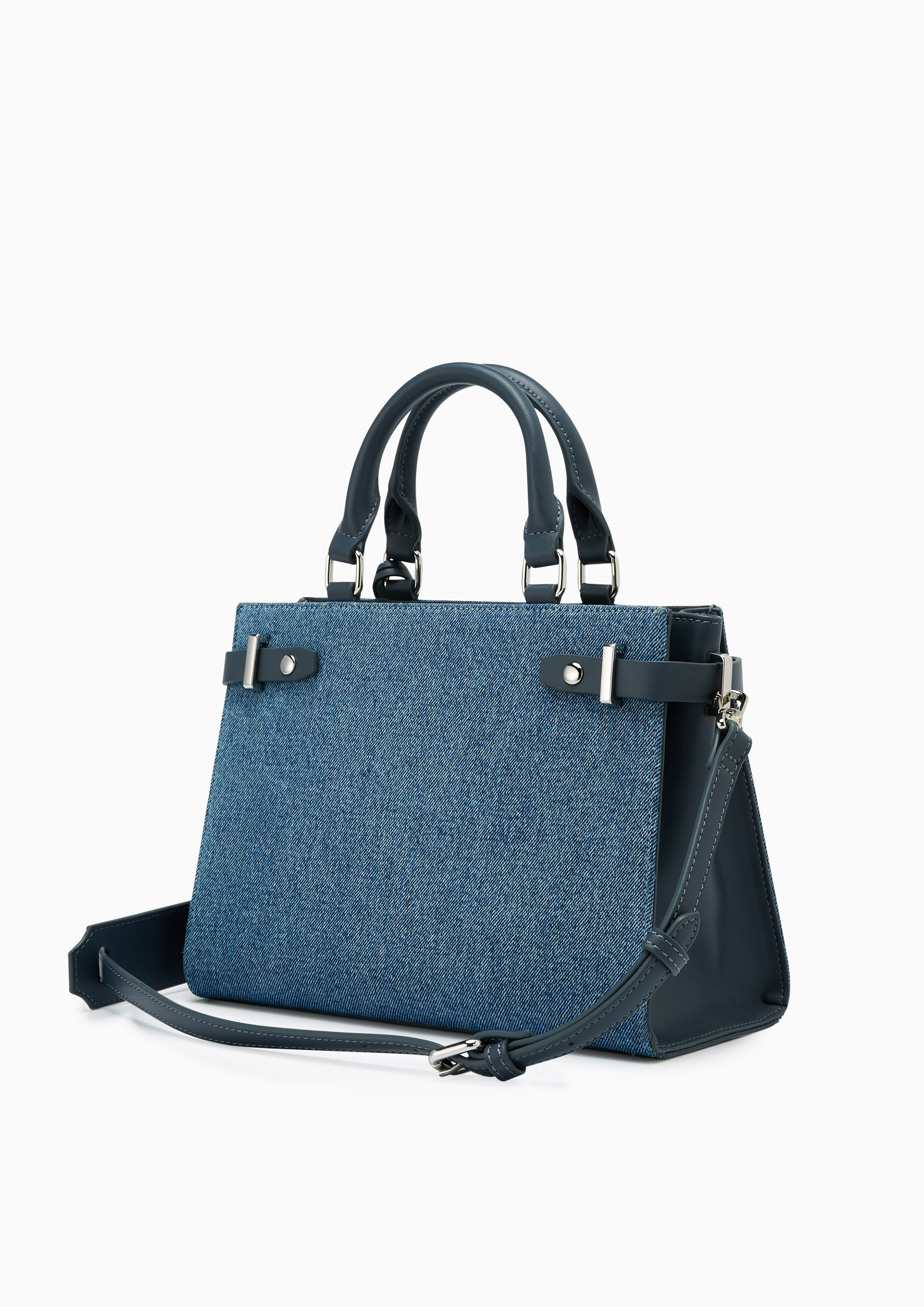 Raff Raw L Top Handle Bag Blue