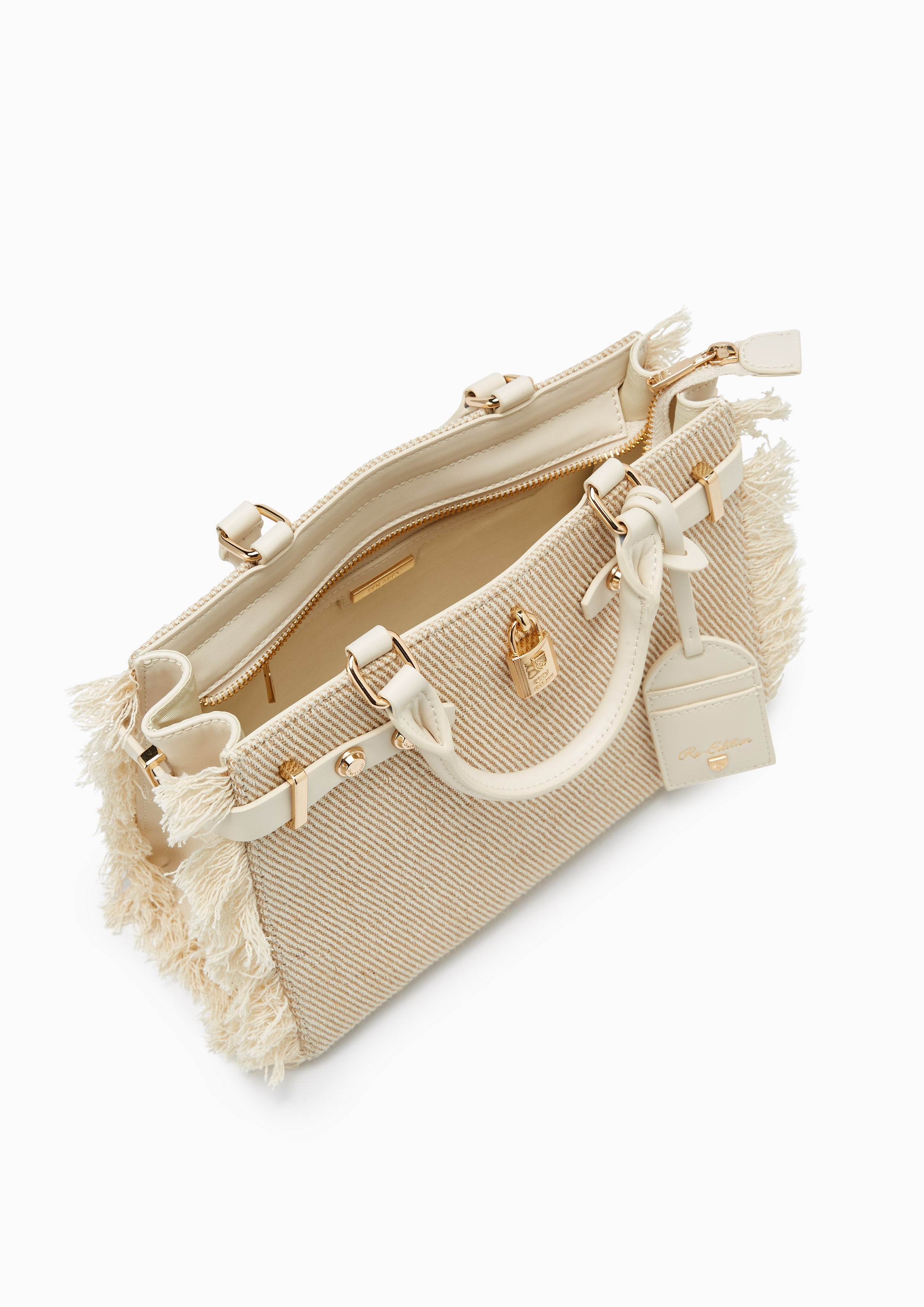 Raff Raw L Top Handle Bag Ivory