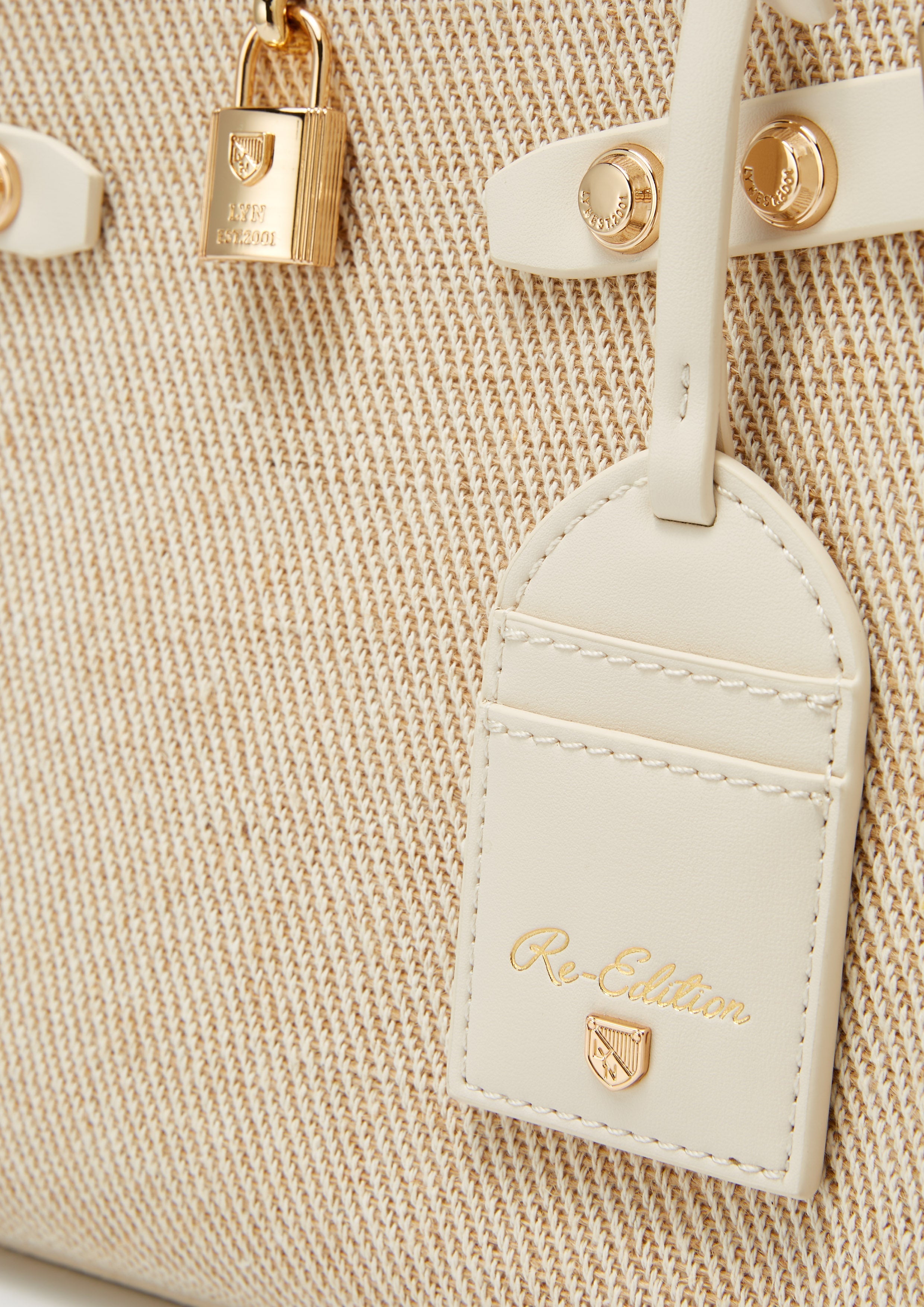 Raff Raw L Top Handle Bag Ivory