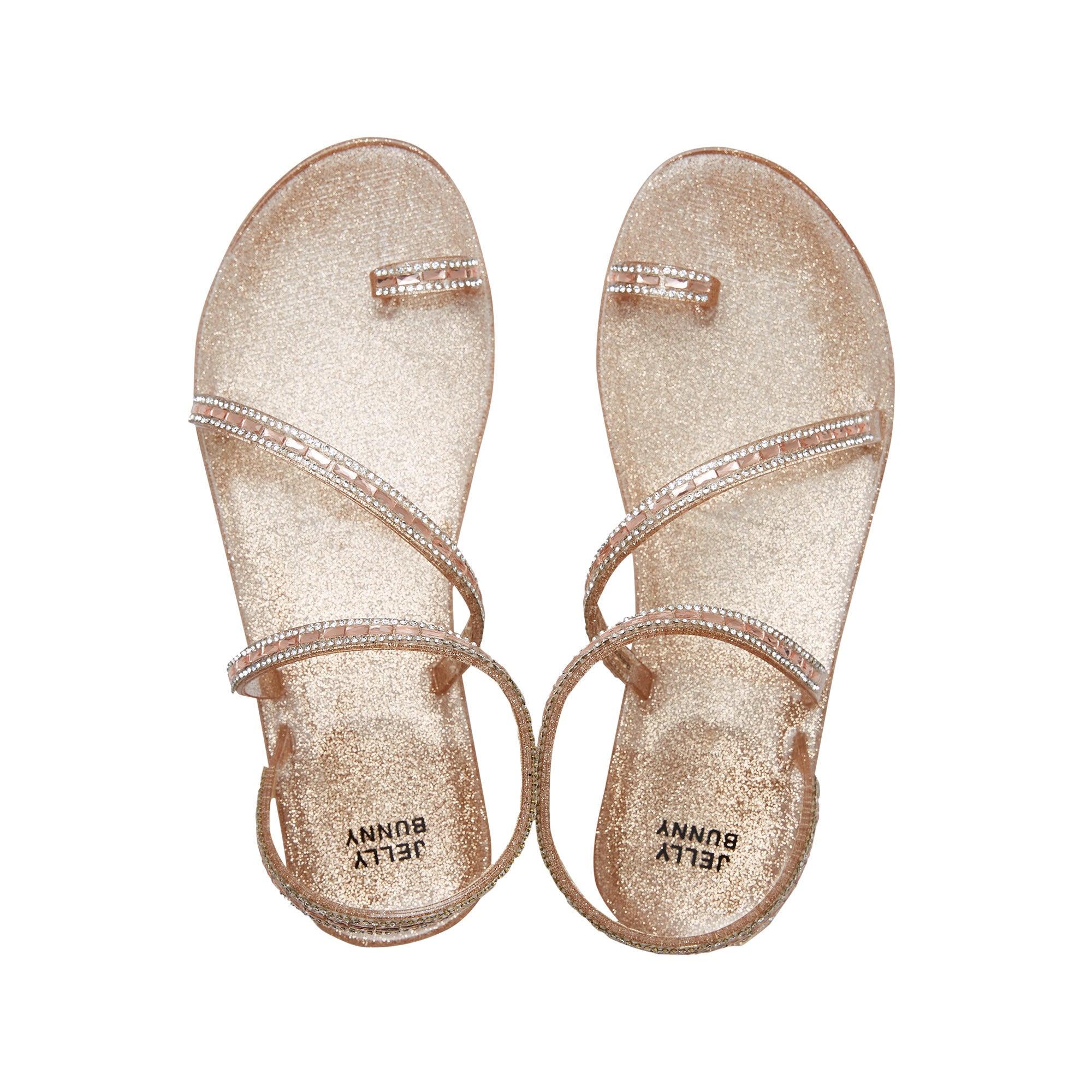 Rocco Flat Slingbacks Glitter Brown Variation 2