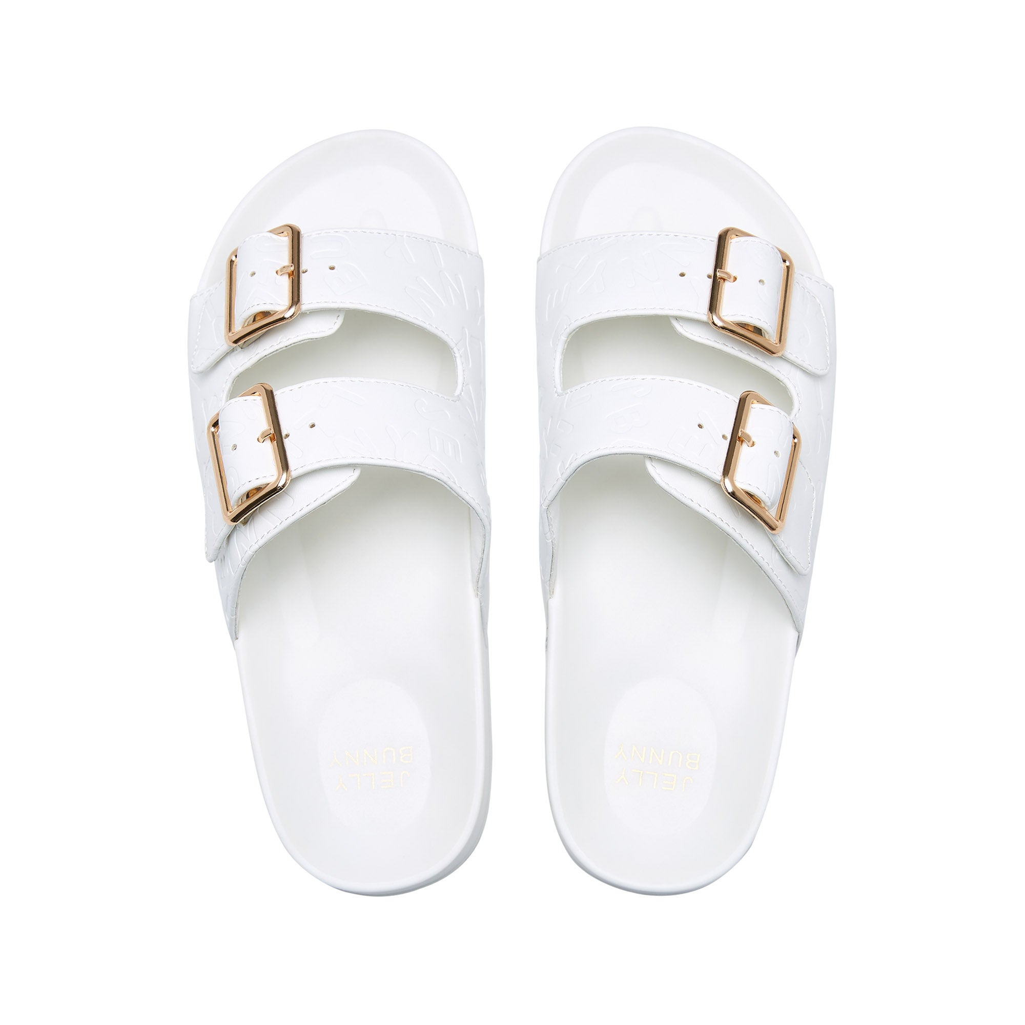 Jane New Monogram Sliders White