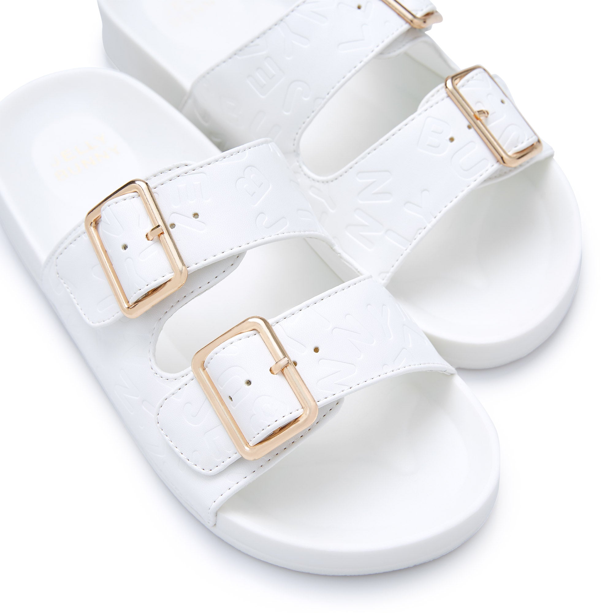 Jane New Monogram Sliders White