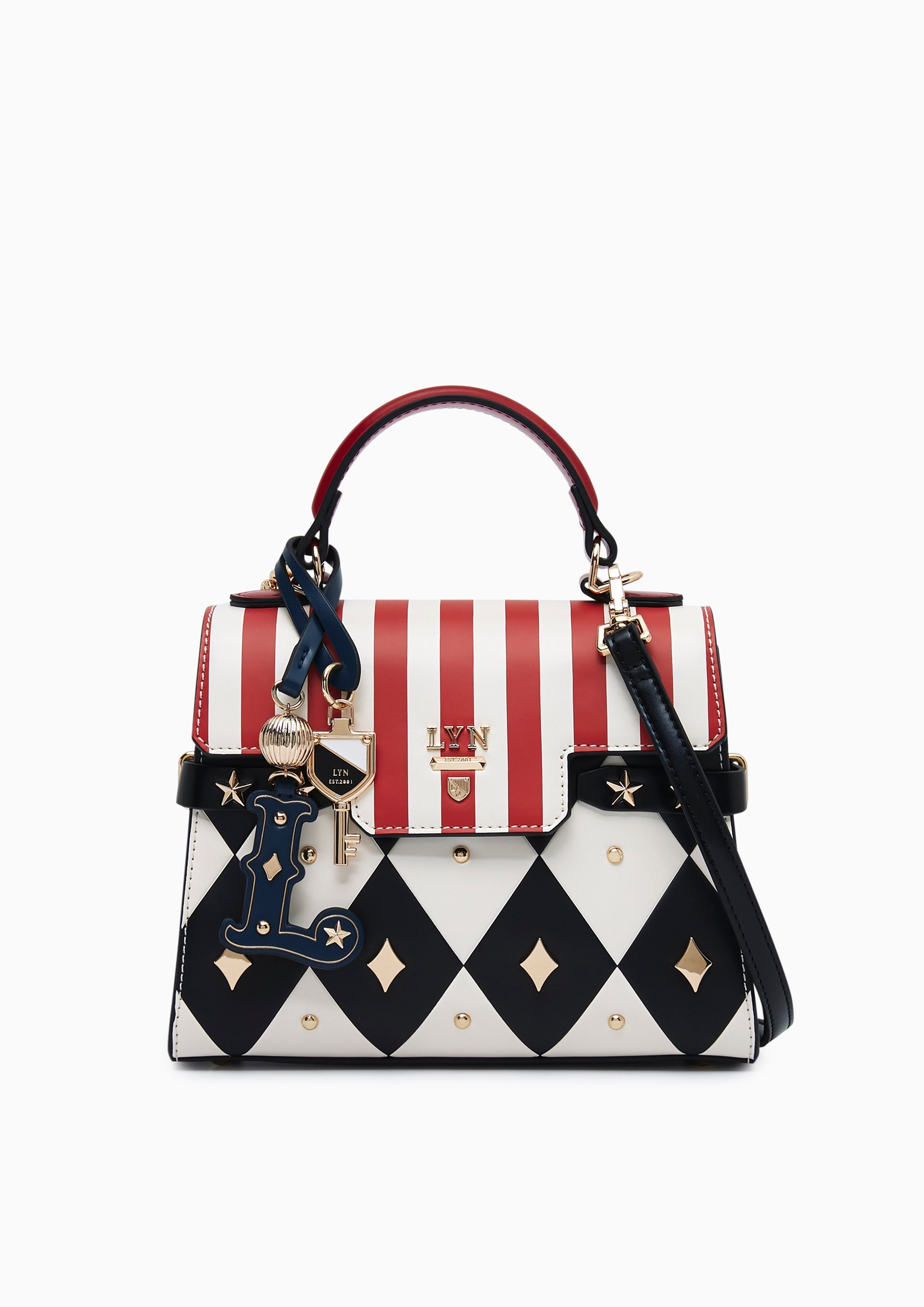 Re-Edit Wonder Ray Top Handle Bag S Black