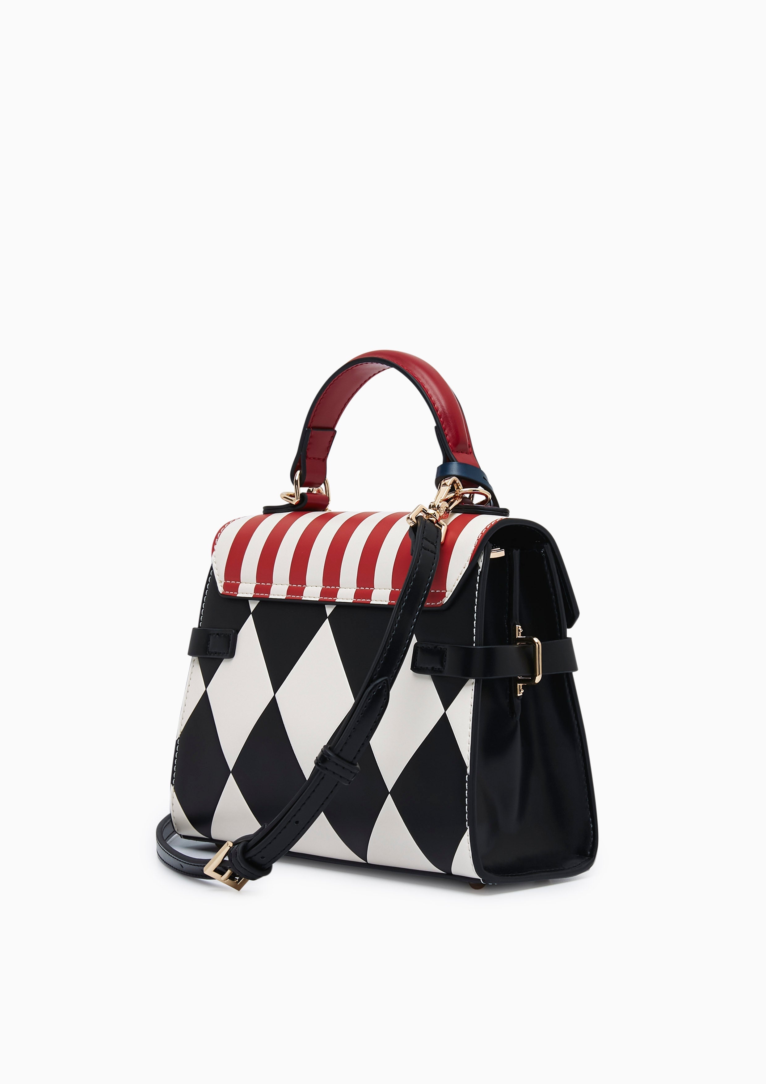 Re-Edit Wonder Ray Top Handle Bag S Black