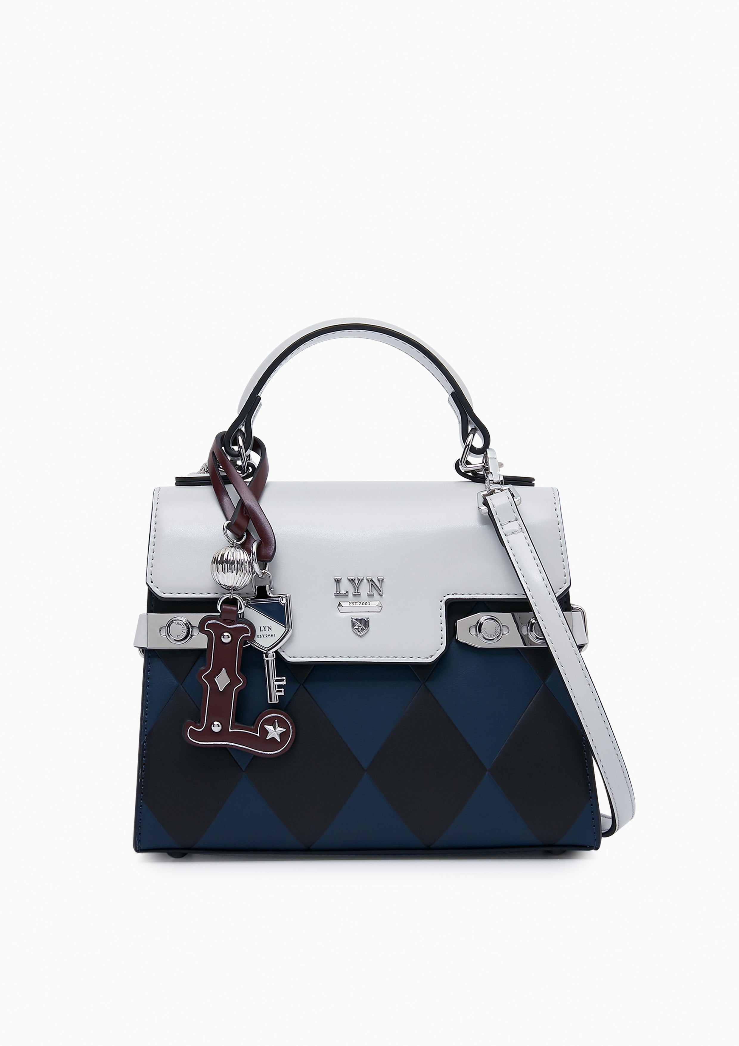 Re-Edit Wonder Ray Top Handle Bag S Blue