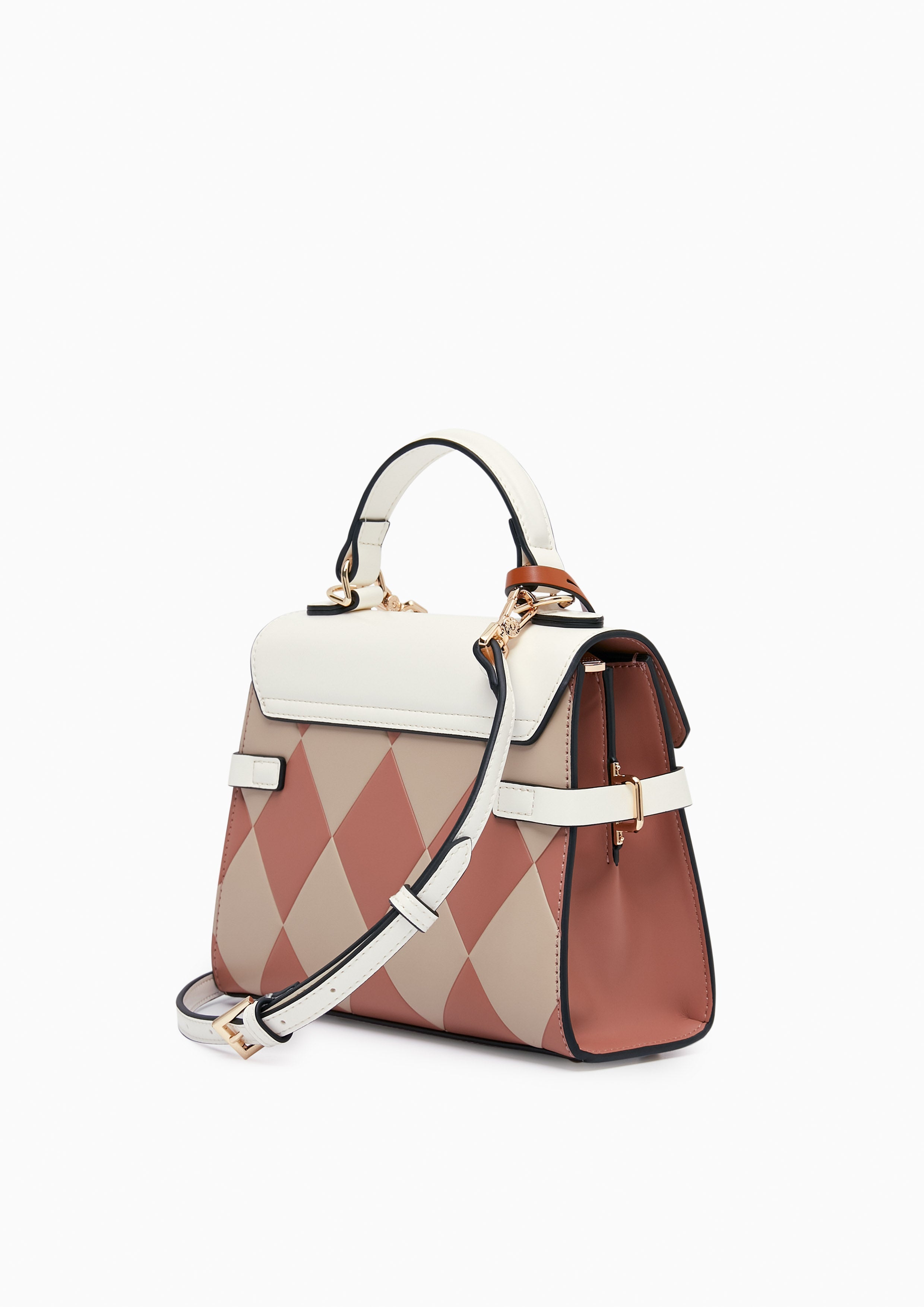 Re-Edit Wonder Ray Top Handle Bag S White