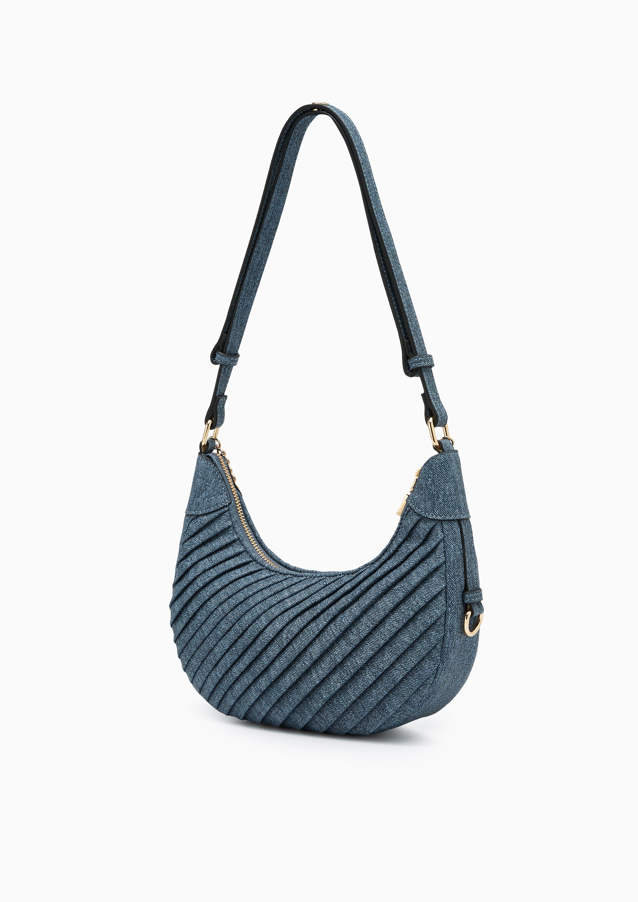 Pleat Rexha M Shoulder Bag Blue