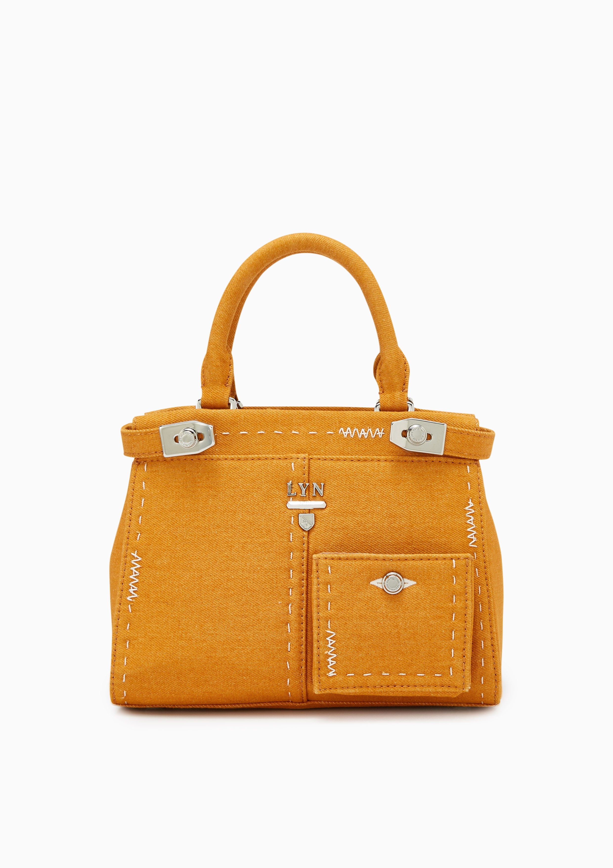 Re-Edit Stitched L Handbag Yellow