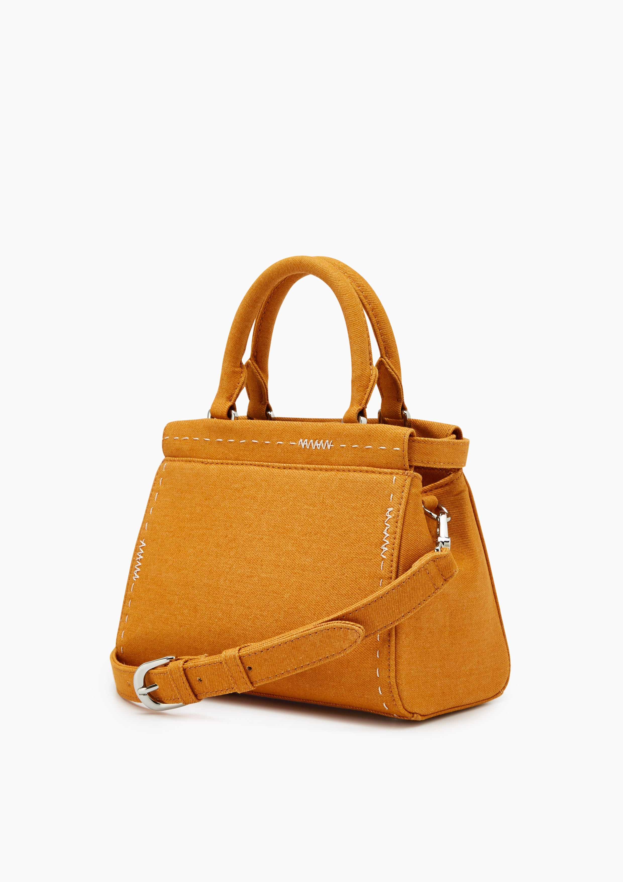 Re-Edit Stitched L Handbag Yellow