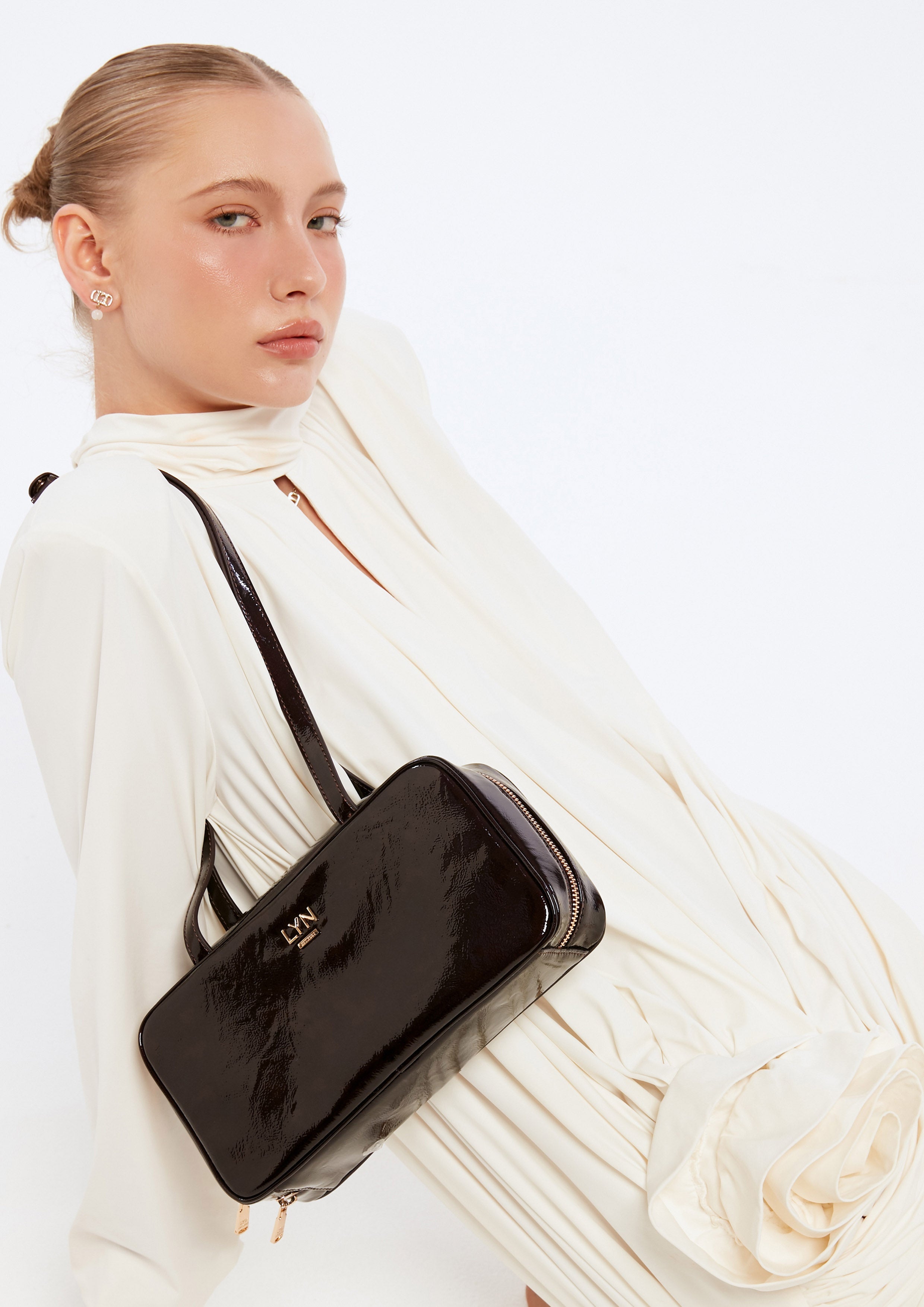 Megan M Shoulder Bag Dark Red