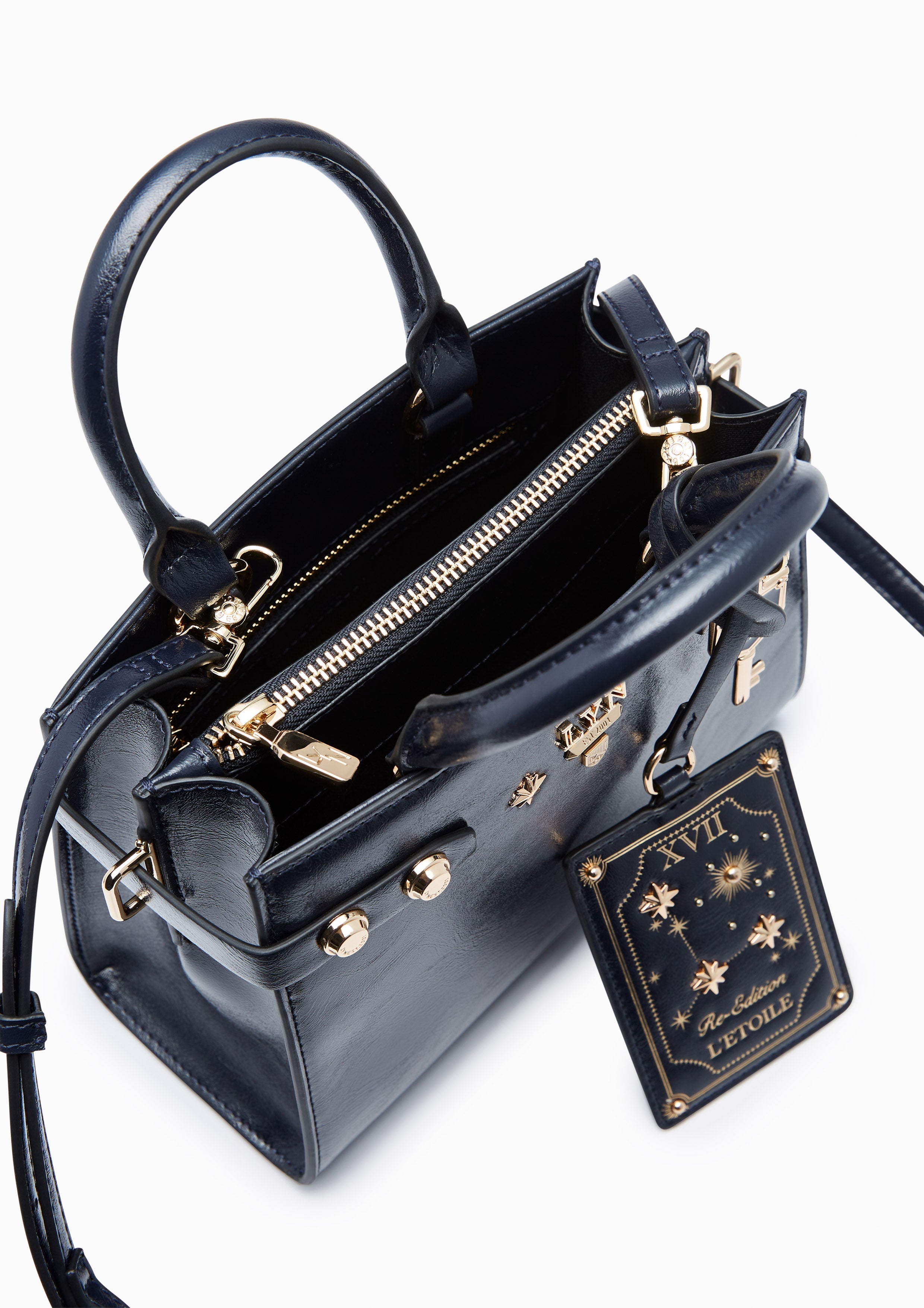 Astor Fineness S Top Handle Bag Navy