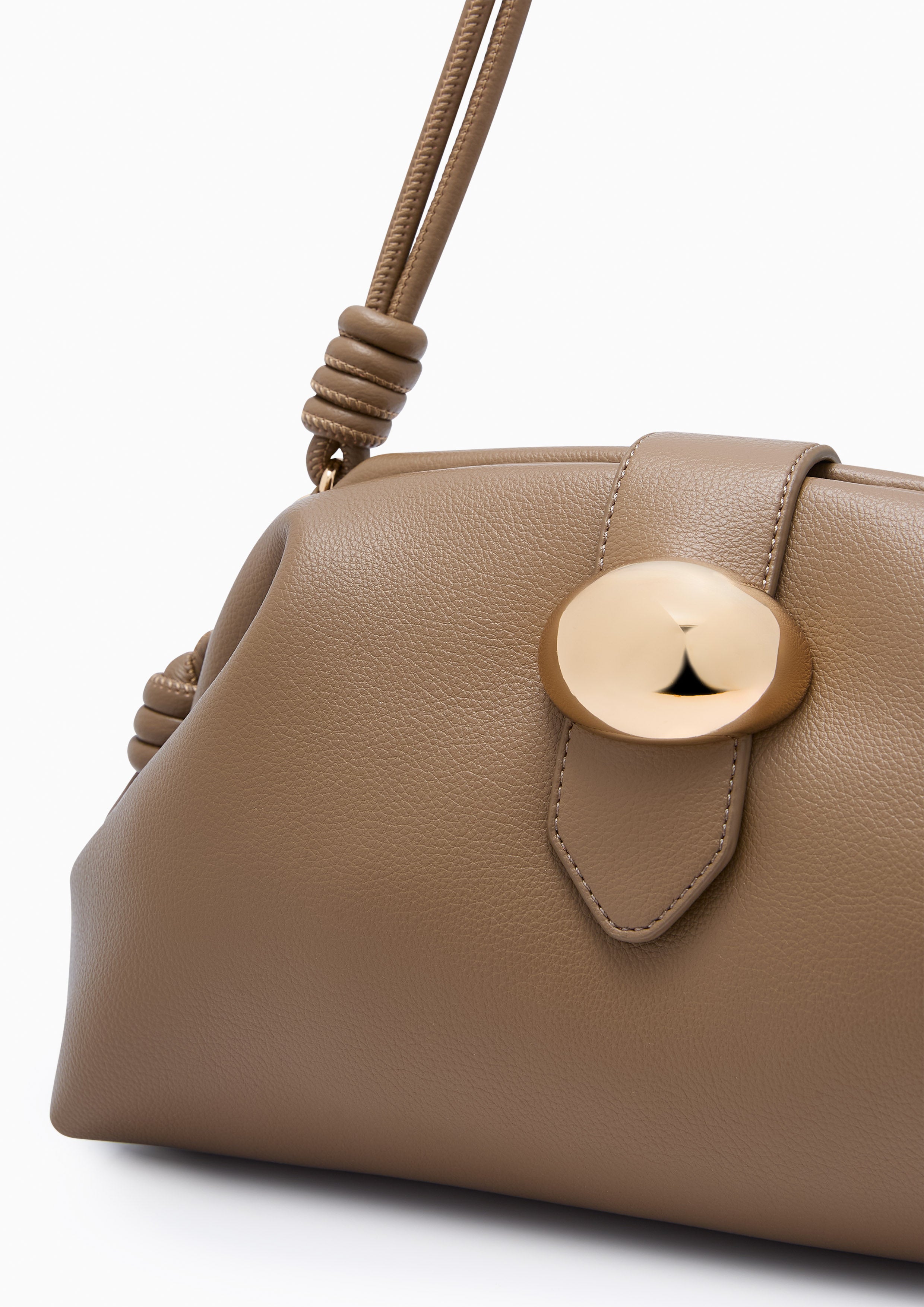 Pillow Crossbody Bag Brown