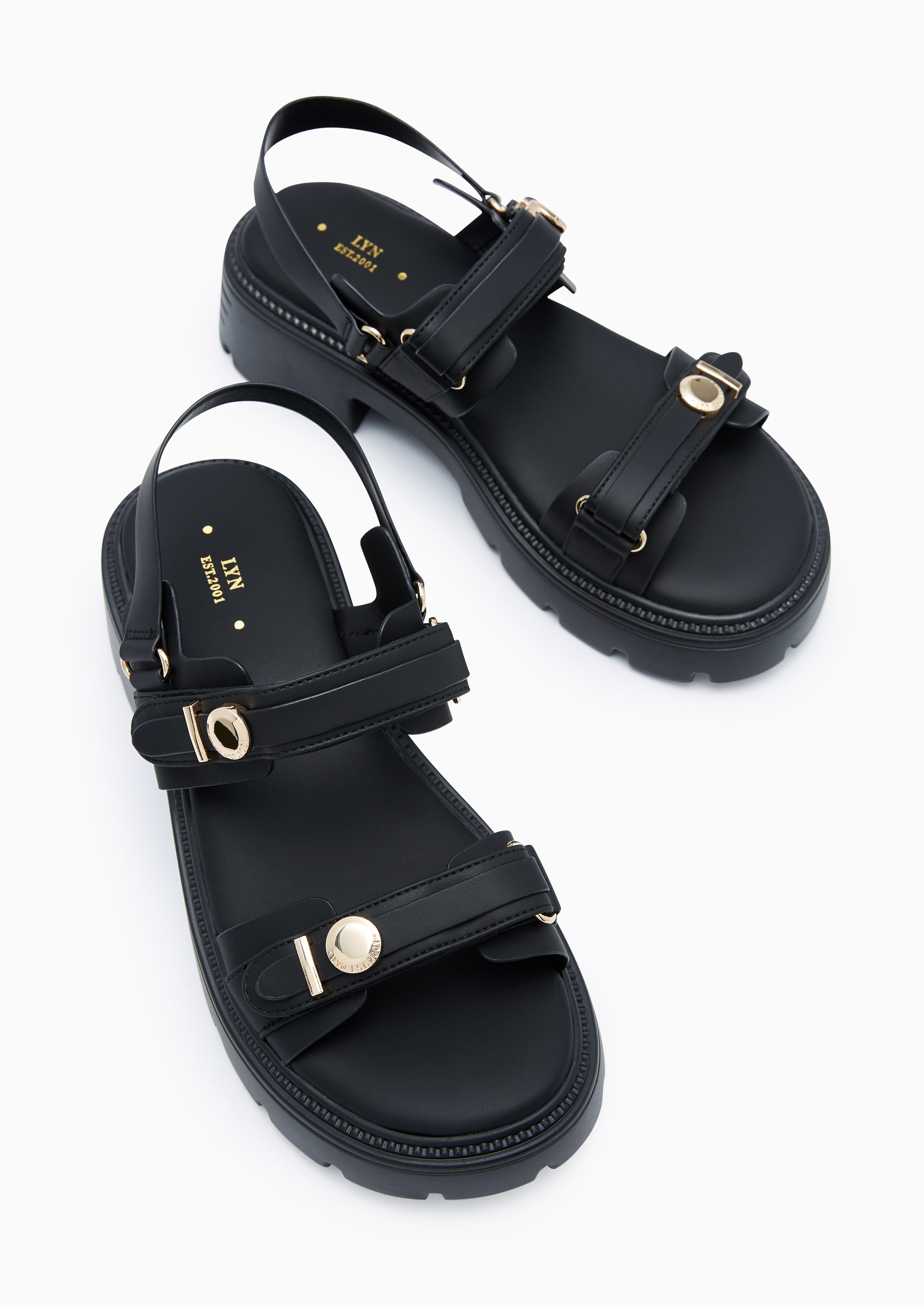 Anderson Slingback Platform Sandals Black