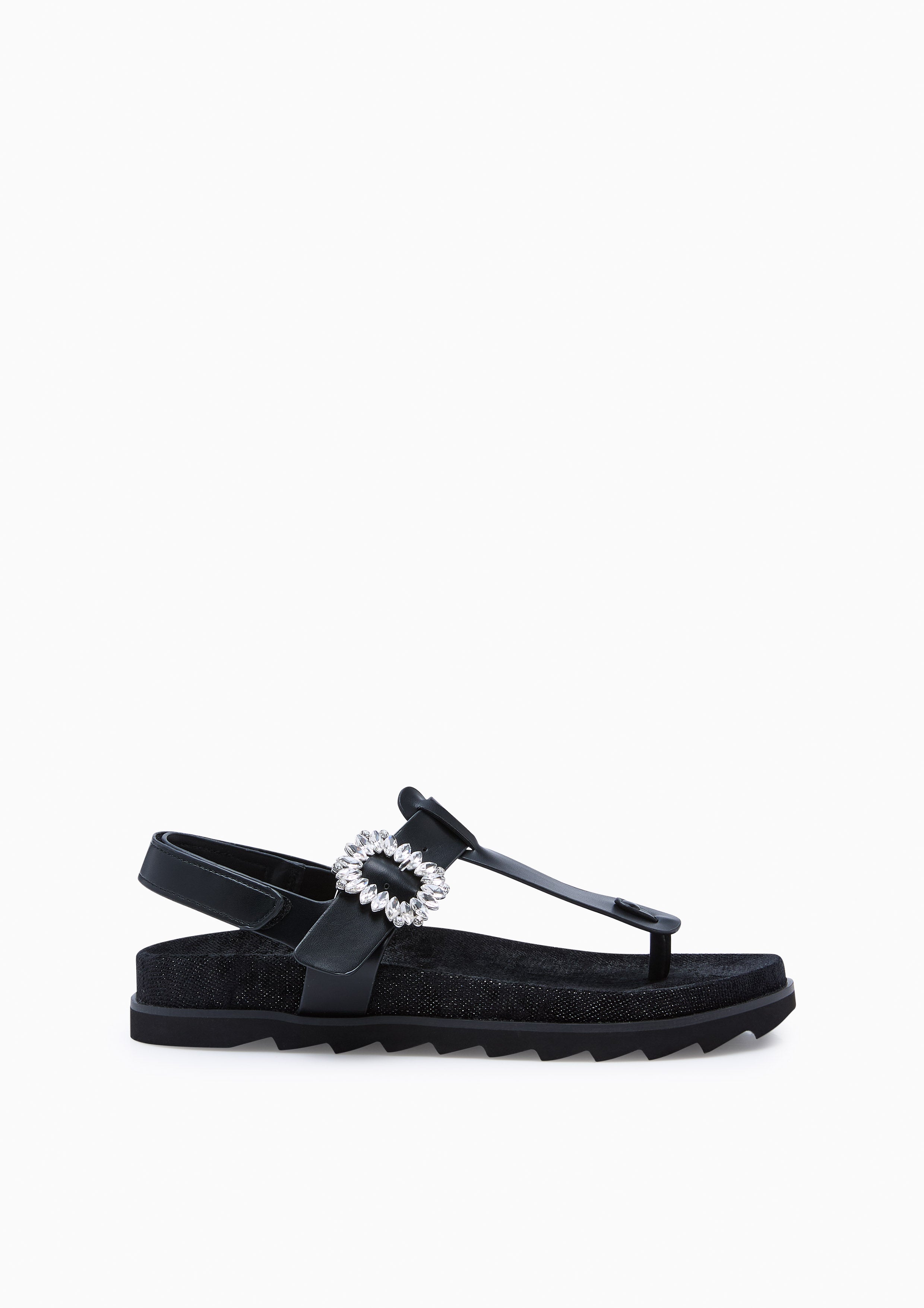 Veeni Thong Sandals Black