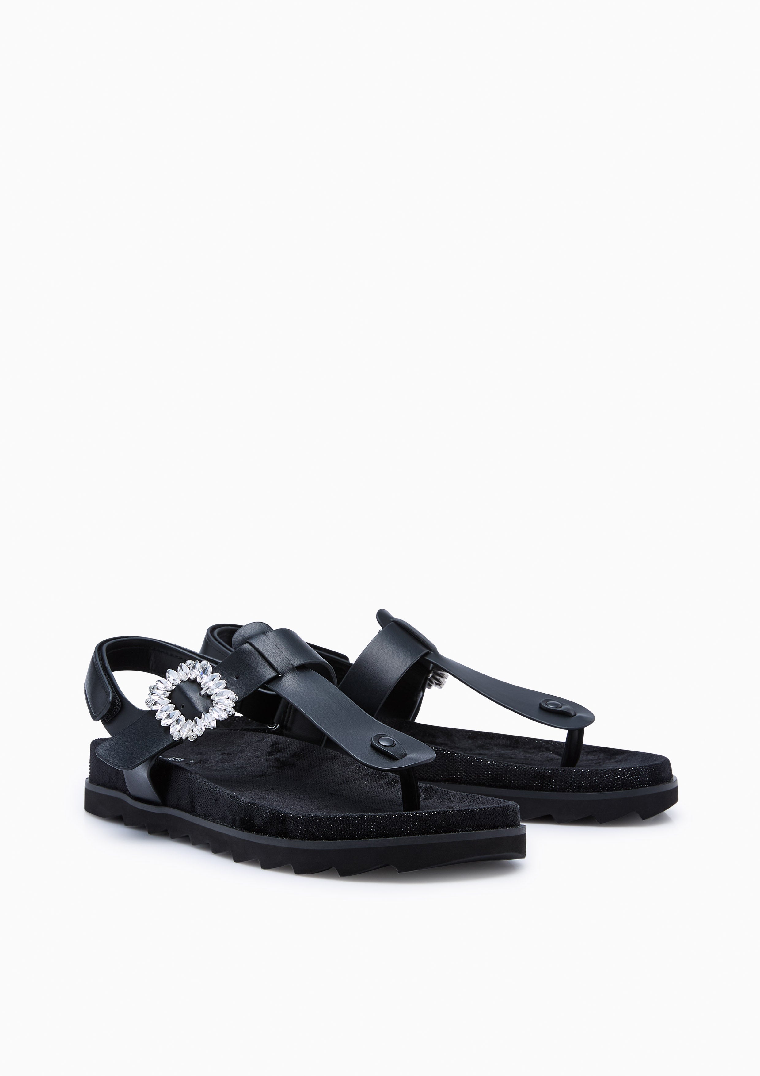 Veeni Thong Sandals Black